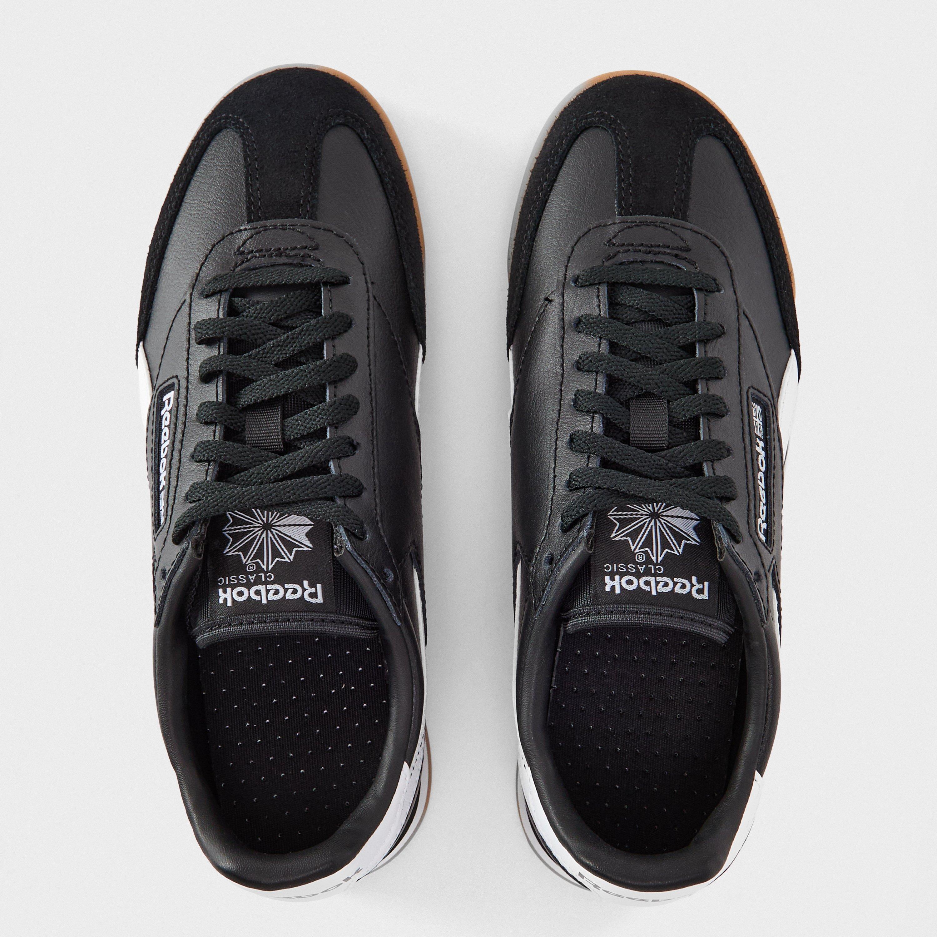 Black/White/Gum - Reebok - Kids' Campio Classic Low-Top Trainers - 4