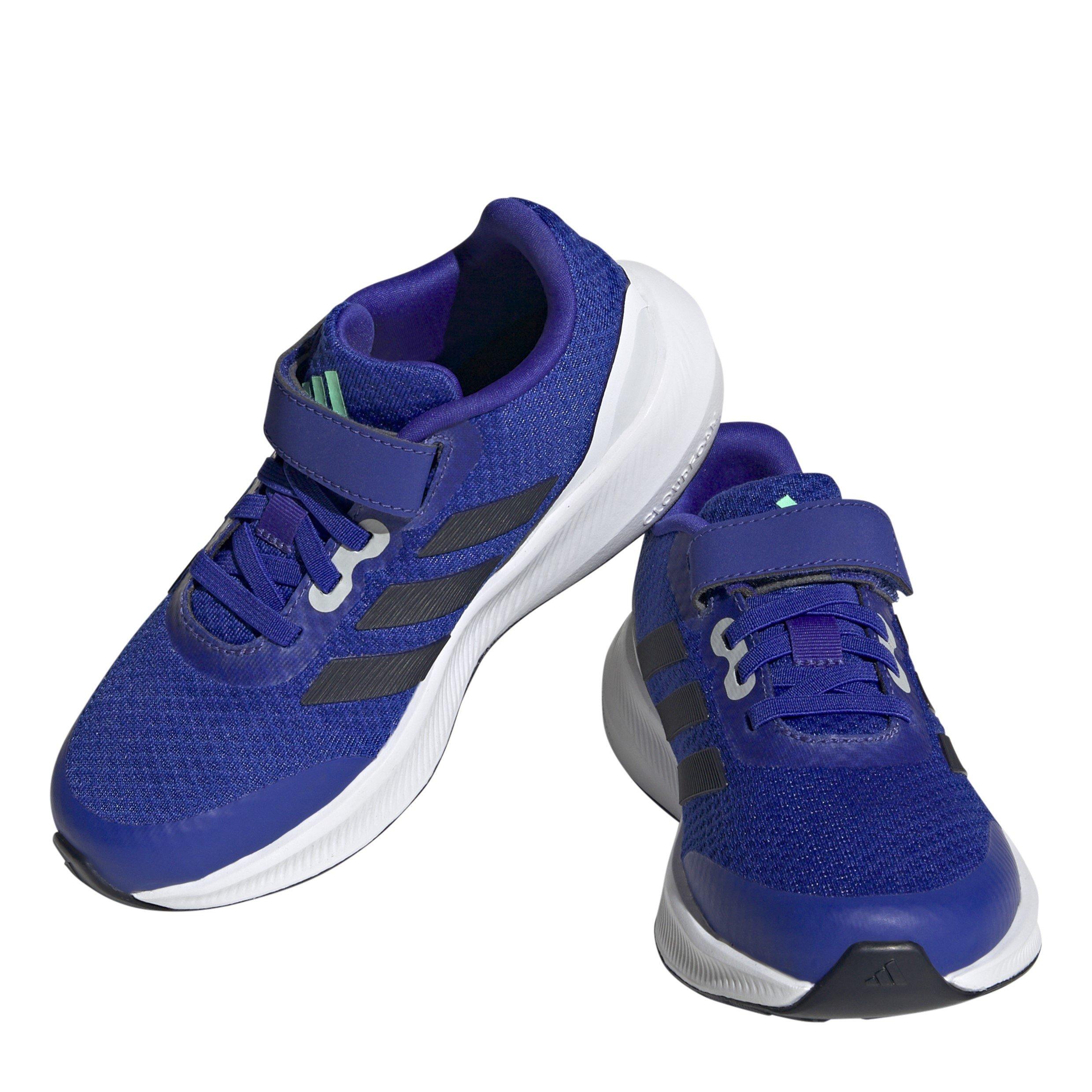 Lucid Blue/Lege - adidas - Kids Runfalcon 3.0 El K Road Running Shoes - 3
