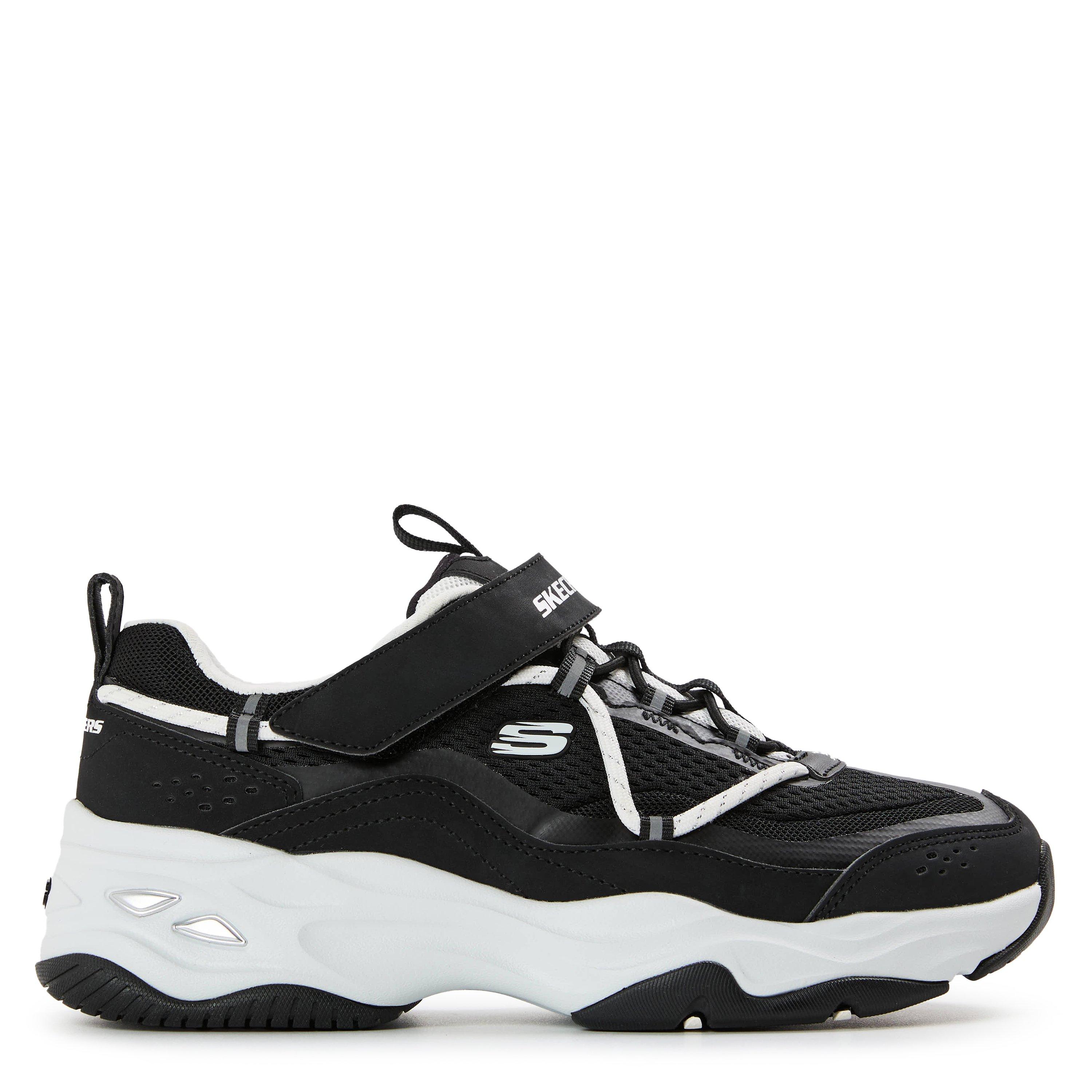 Black/White - Skechers - Unisex Kids' DLites4 Classic Low-Top Trainers - 1