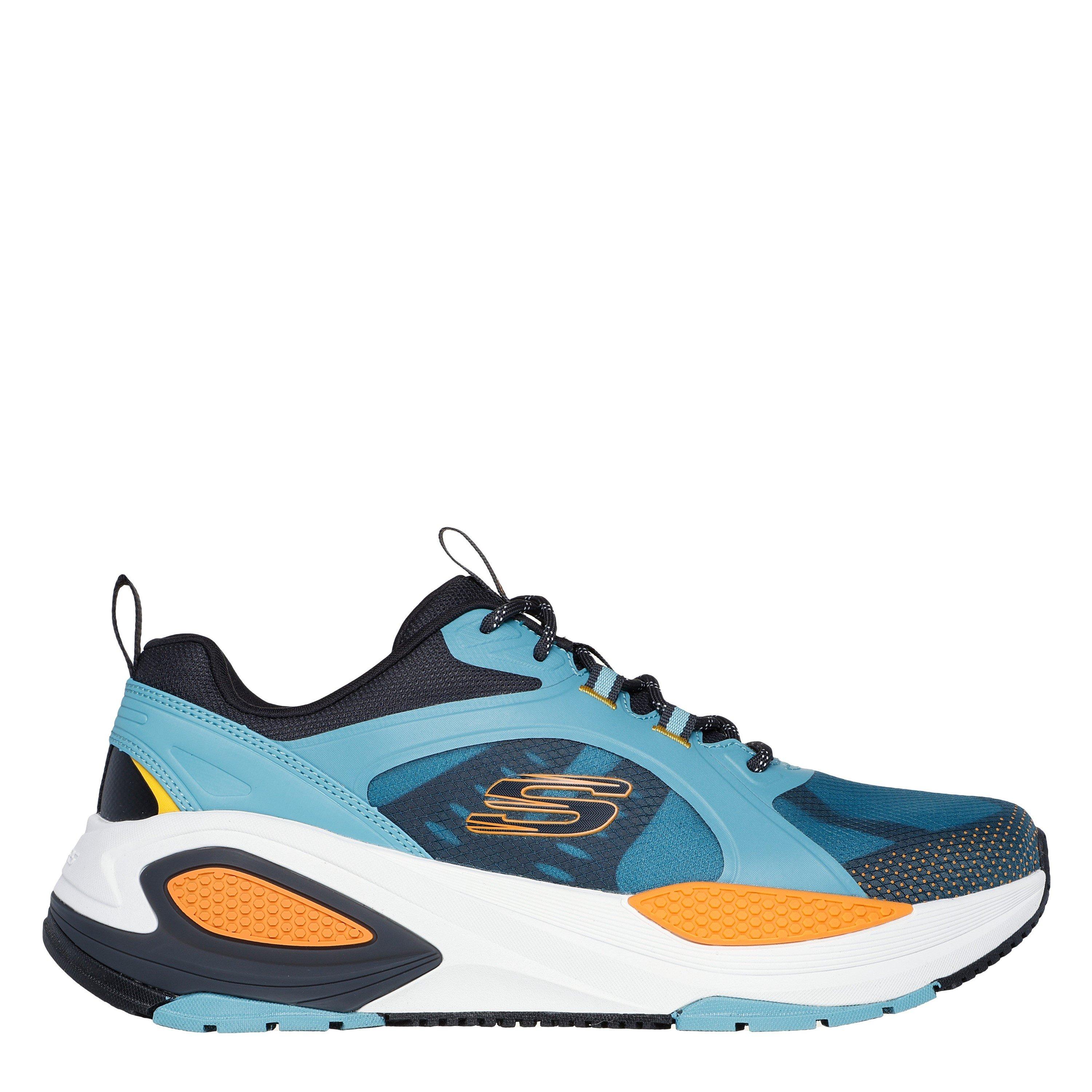 Blauw/Multi - Skechers - Monomesh Lace Up Sneaker W Molded Low-Top Trainers Unisex Kids - 3