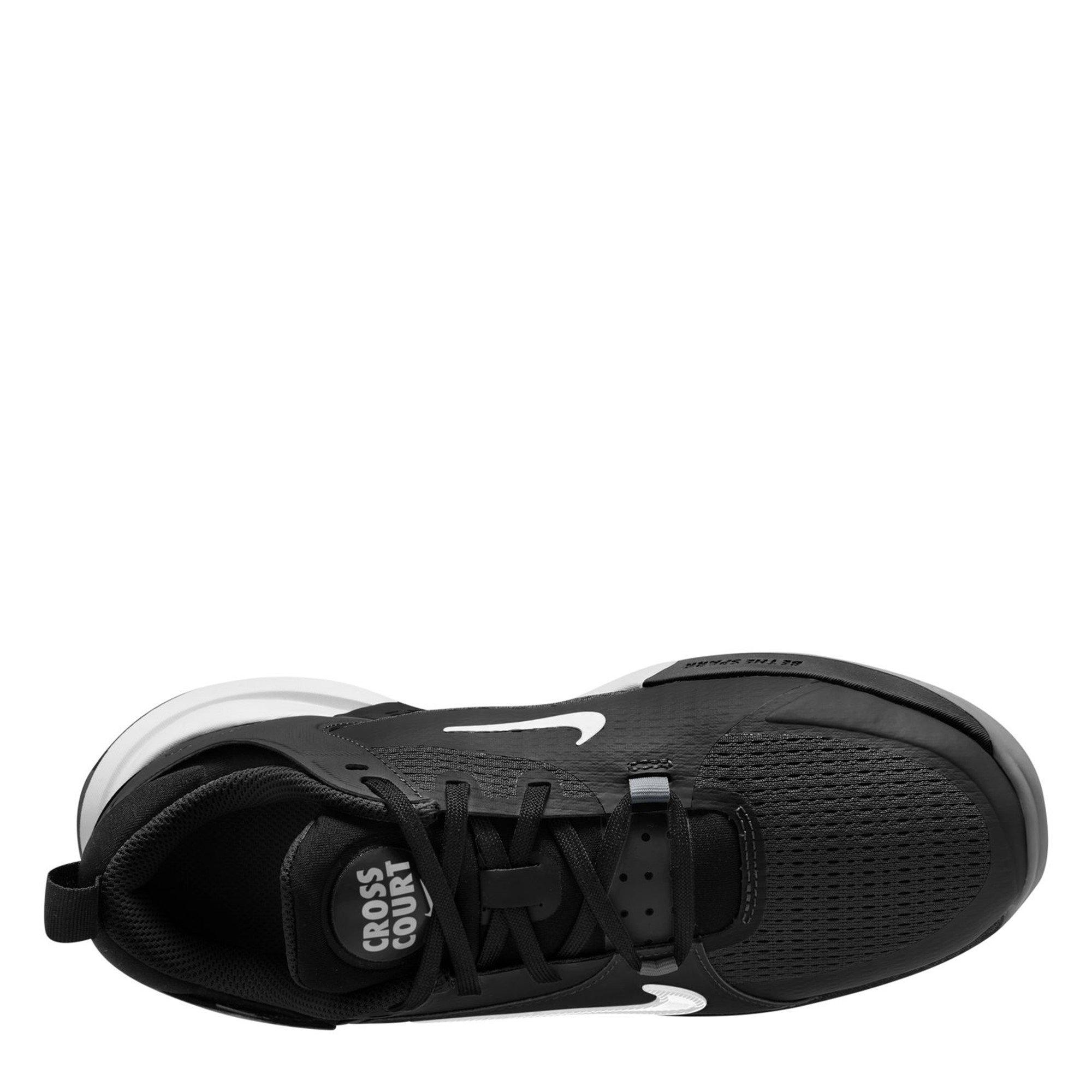 Zwart/Wit - Nike - Crosscourt Big Kids' Shoes - 9