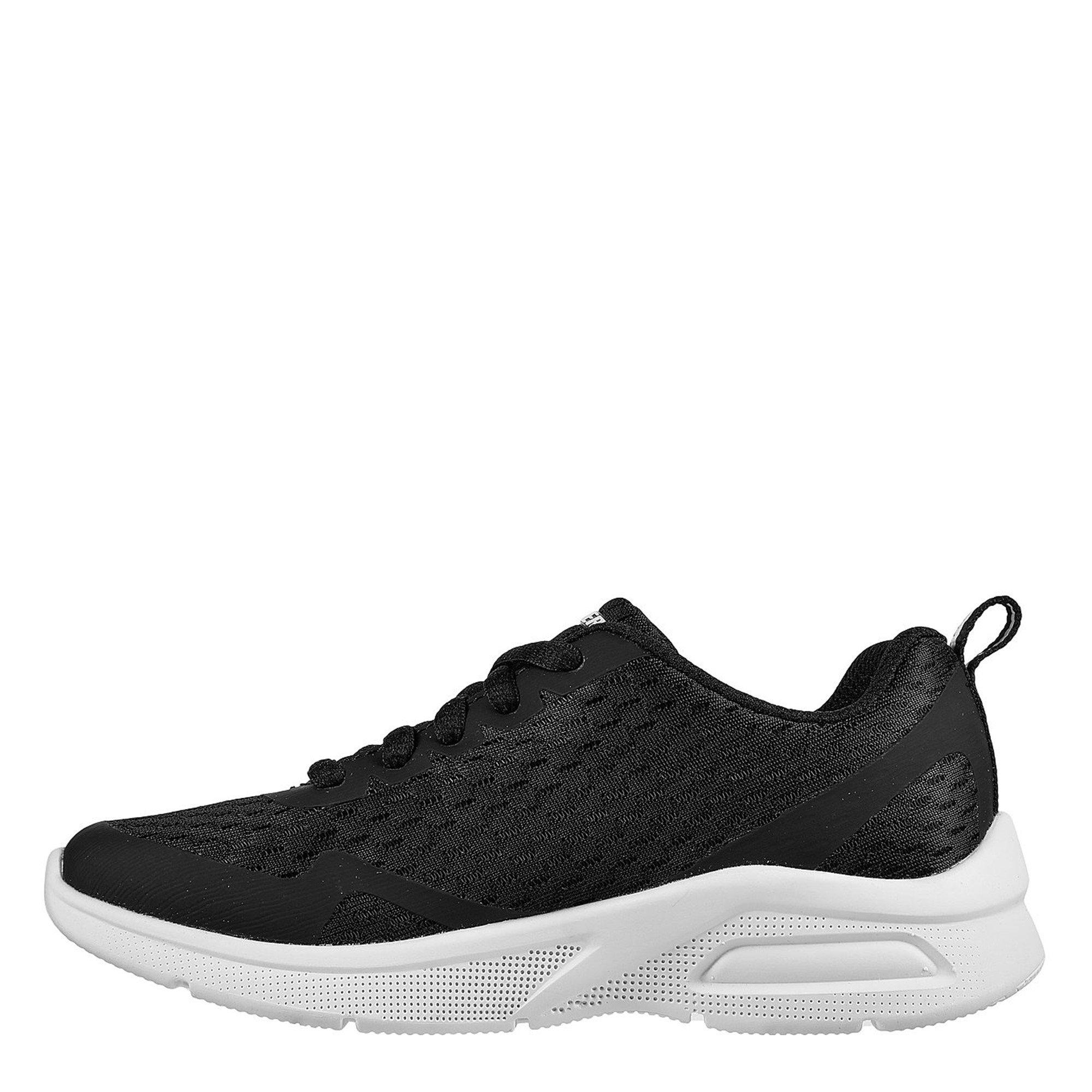 Black/White - Skechers - Microspec Max Junior Trainers - 2