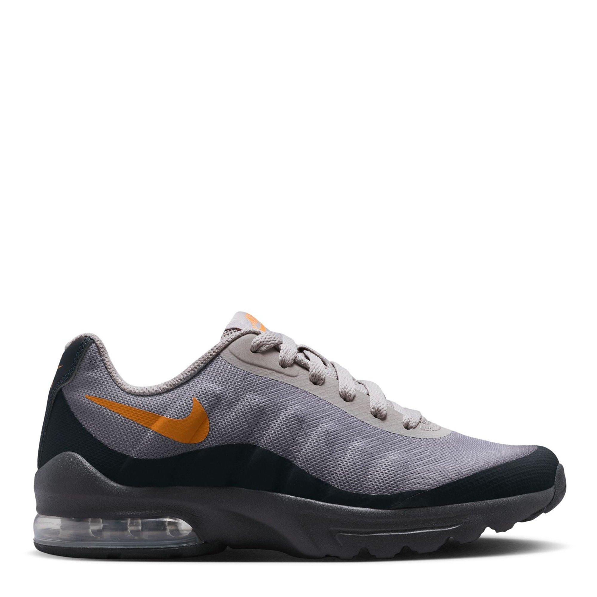 Nike Boys Air Max Invigor Junior Shoe - Grey/Orange - 4 (36.5)