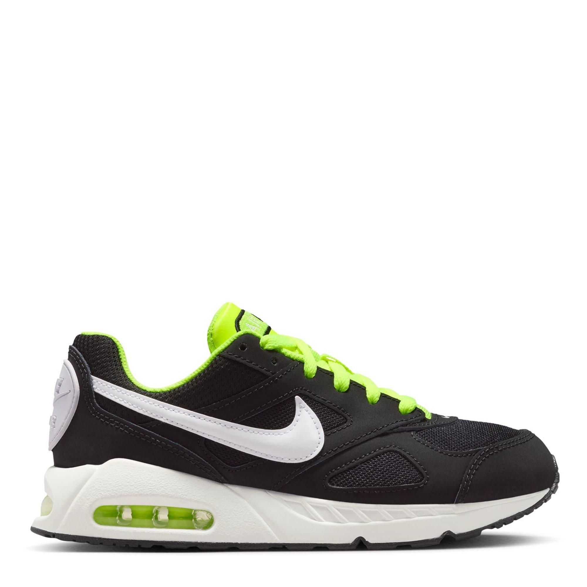 Nike Boys Air Max Ivo Junior Shoes - Blk/Wht/Volt - 3 (35.5)
