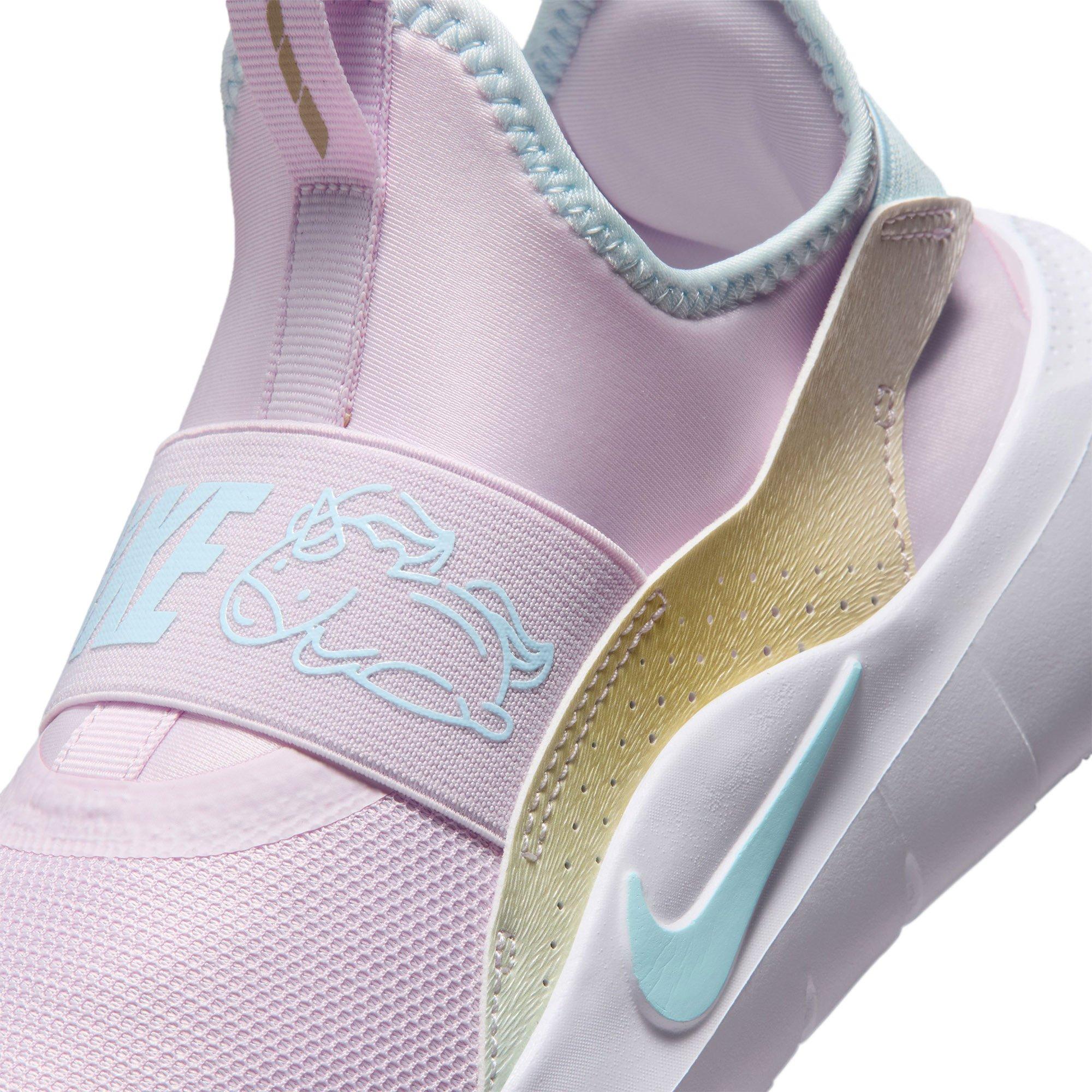 Lilac/Blue-Wht - Nike - Flex Runner 4 Junior Shoes - 7