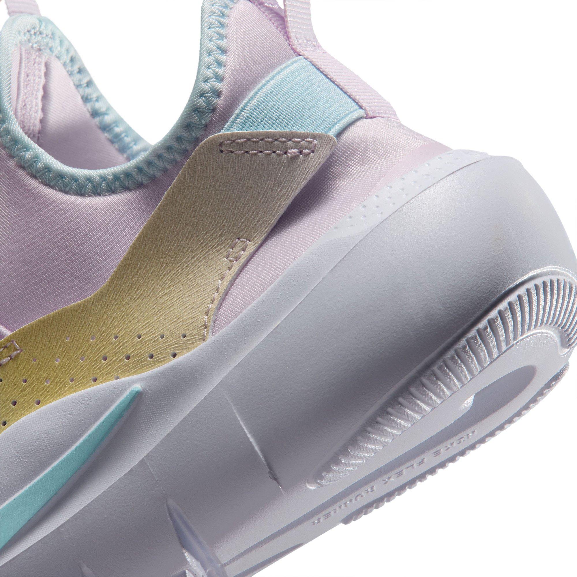 Lilac/Blue-Wht - Nike - Flex Runner 4 Junior Shoes - 8