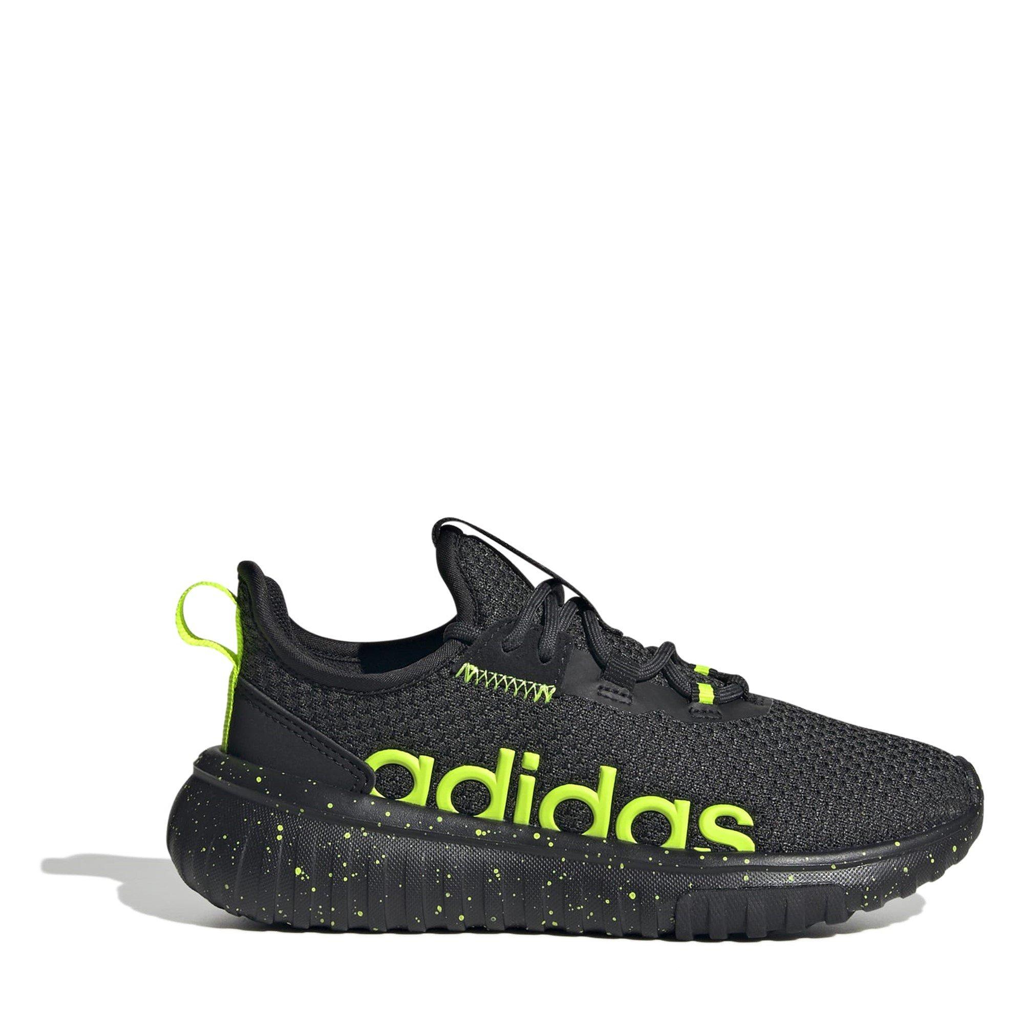 Adidas Boys Kaptir 4.0 Shoes Juniors - Black/Lemon - 5 (38)