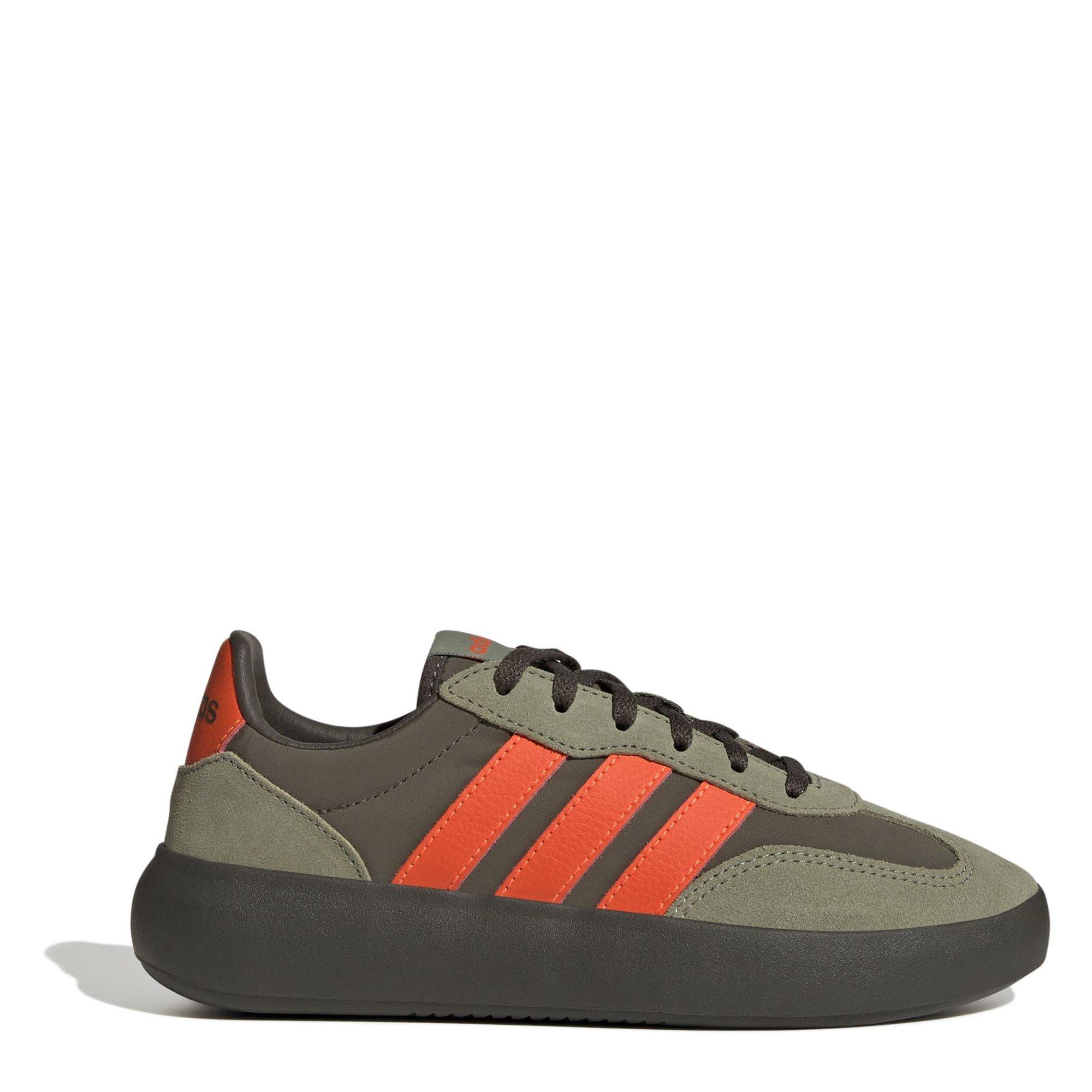 Adidas Boys Barreda Decode Shoes Juniors - Olive/Orange - 3 (35.5)