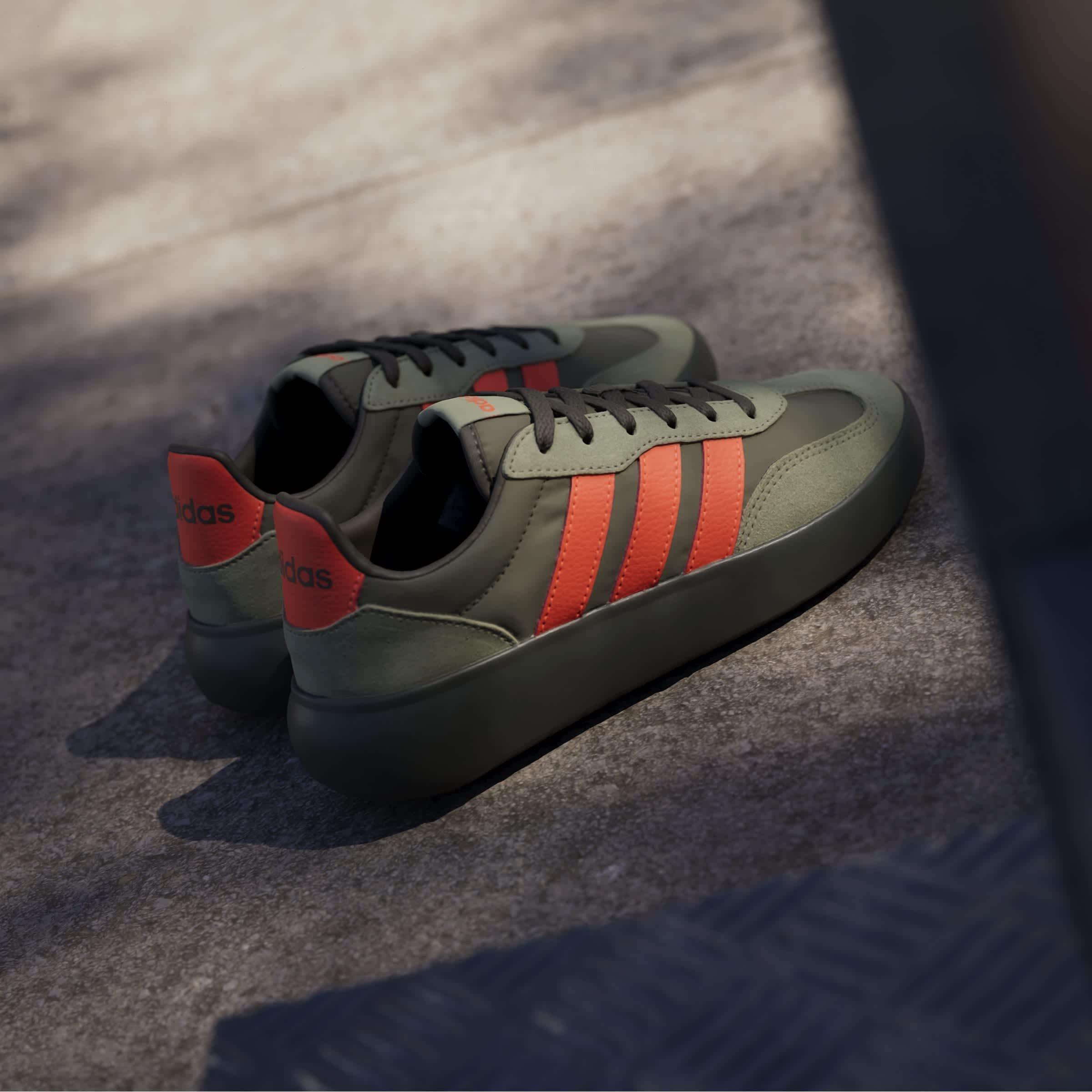 Olive/Orange - adidas - Barreda Decode Shoes Juniors - 13