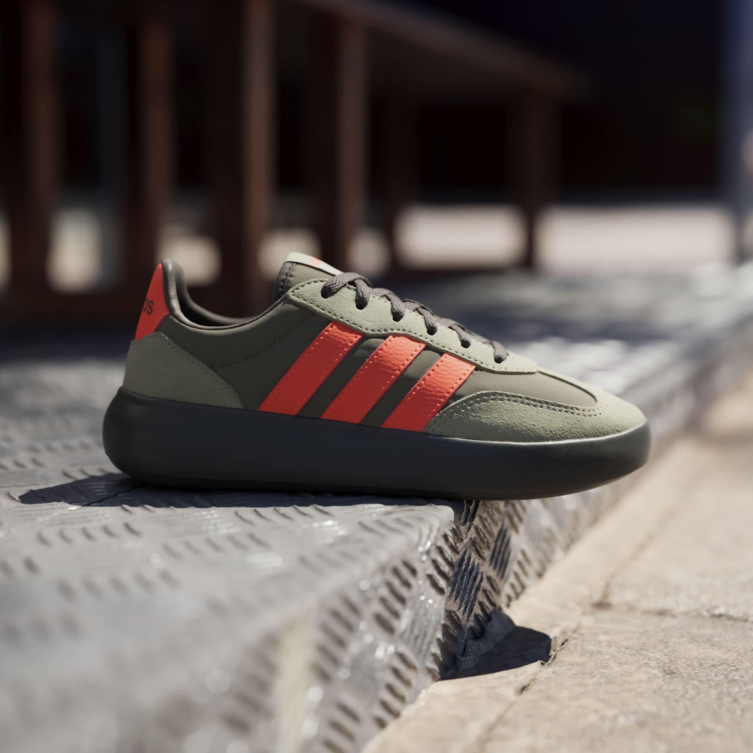 Olive/Orange - adidas - Barreda Decode Shoes Juniors - 10