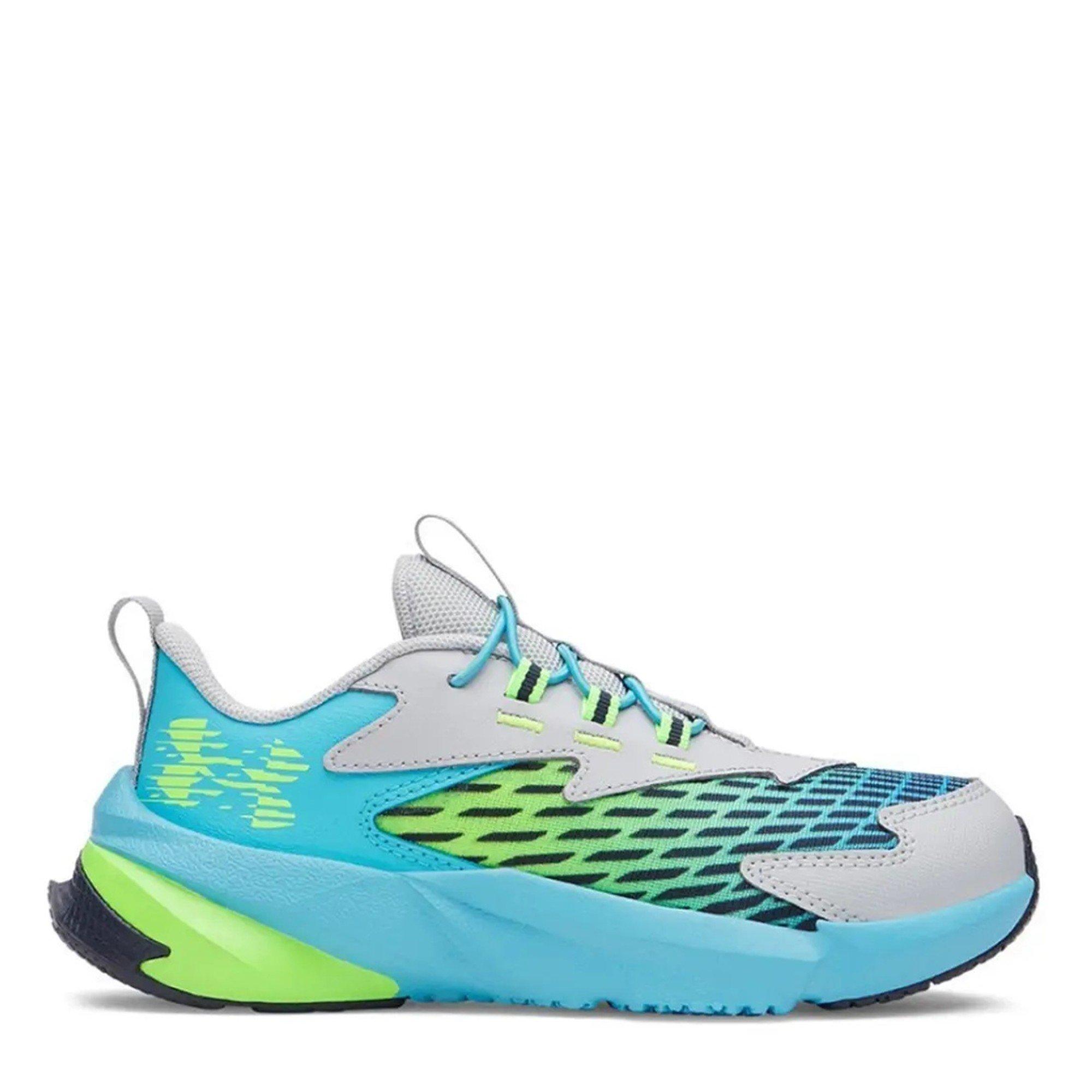 Gray/Blue/Green - Under Armour - Kids' Scramjet Runner - 1