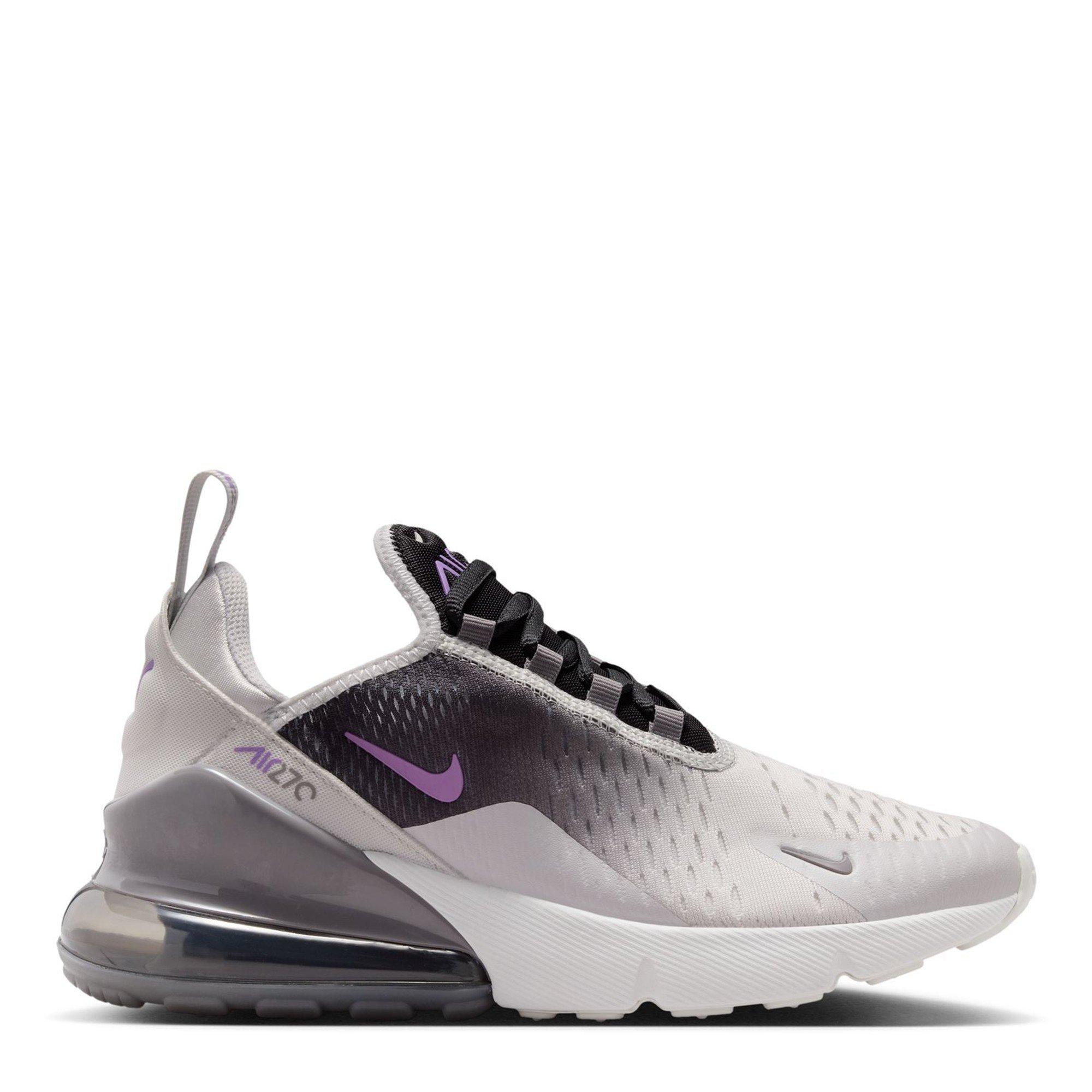 Nike Boys Air Max 270 React Junior Trainers - Dust Violet - 3 (35.5)