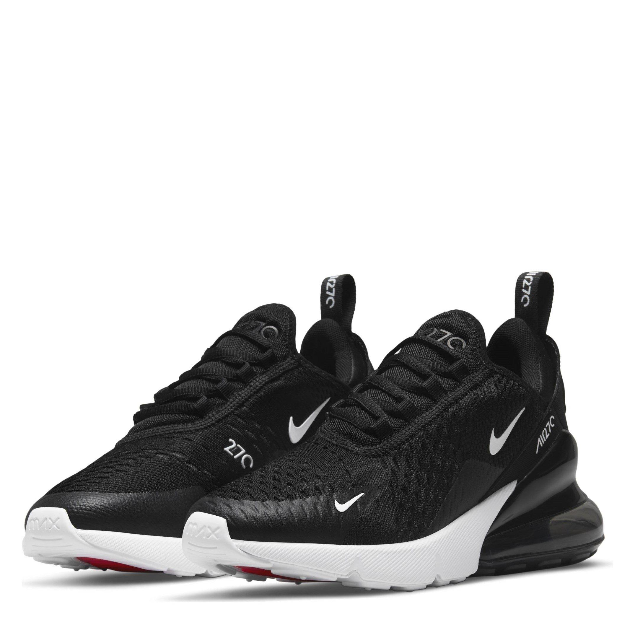 Black/White - Nike - Air Max 270 React Junior Trainers - 3