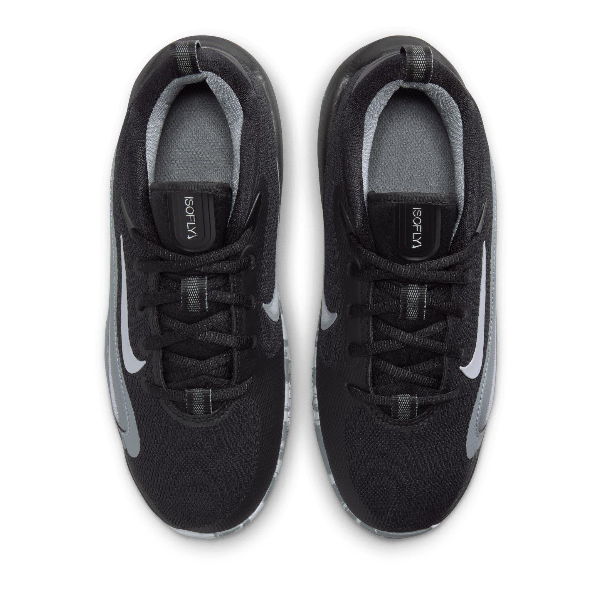 Blk/Grey-White - Nike - Nike IsoFly Juniors Basketball Shoes - 5
