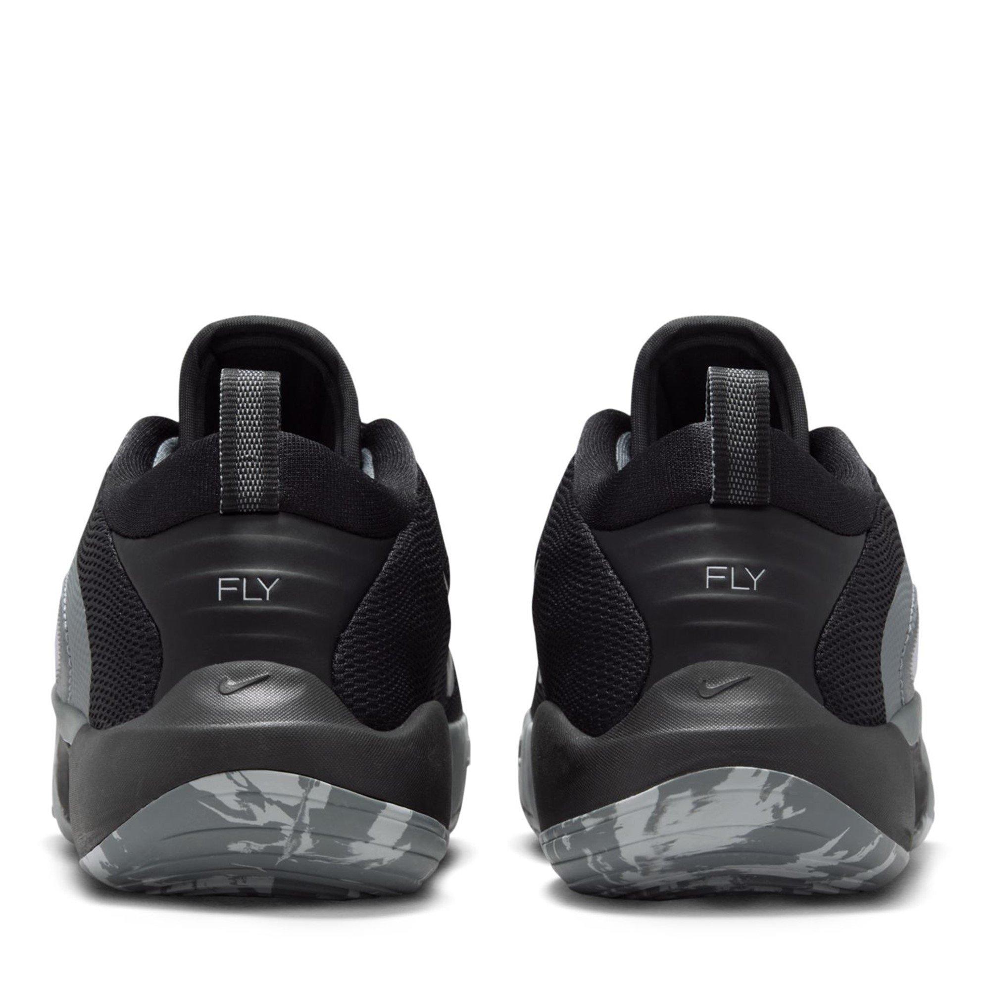 Blk/Grey-White - Nike - Nike IsoFly Juniors Basketball Shoes - 6