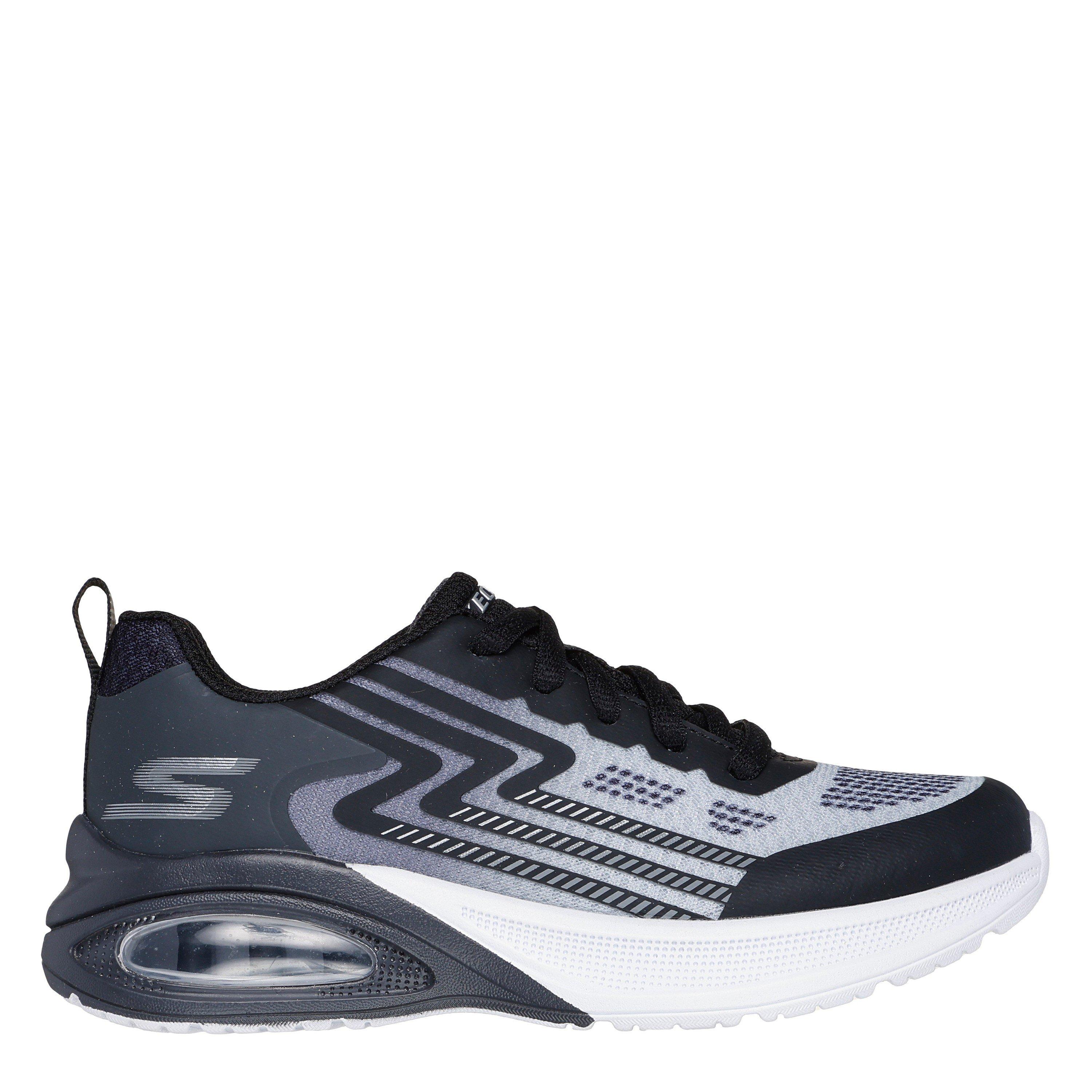 Black/Silver - Skechers - Kids' Lace Up Midsole Technology Runners - 1