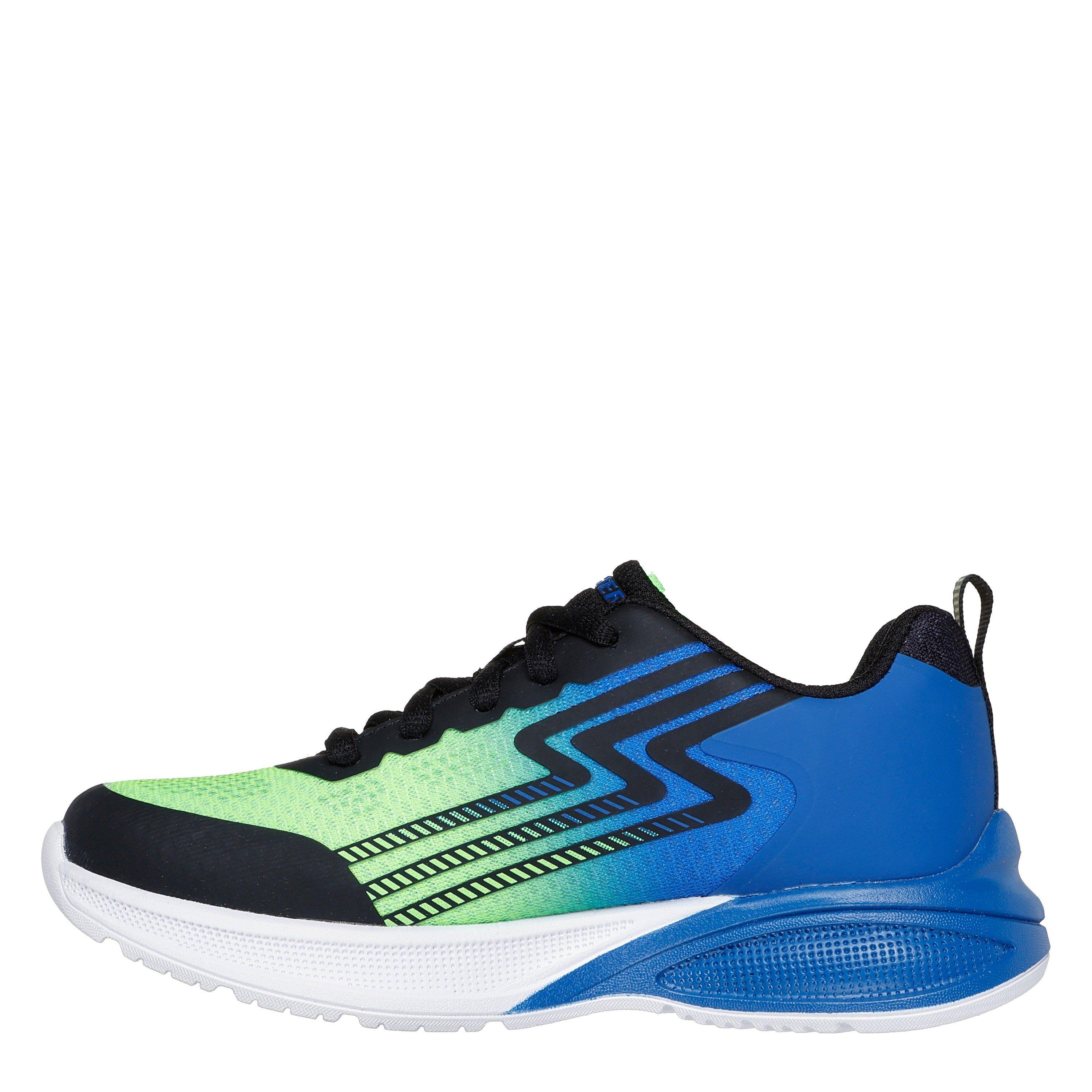 Blue/Green - Skechers - Kids' Lace Up Midsole Technology Runners - 2