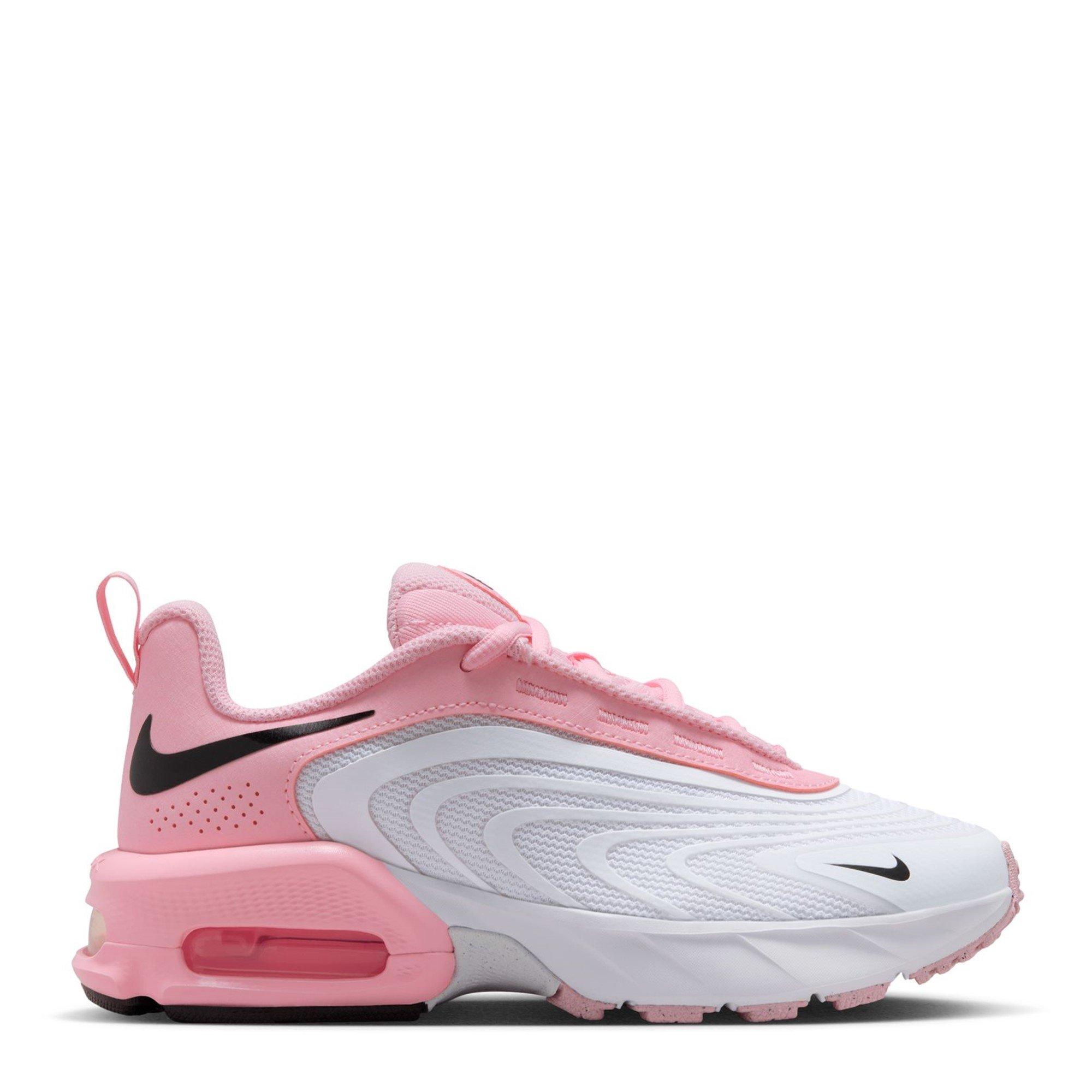 Nike Boys Air Max Fire Sneakers Juniors - White/Pink - 4 (36.5)