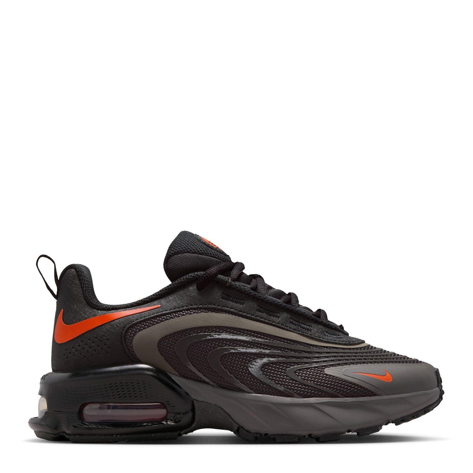 Nike Boys Air Max Fire Sneakers Juniors - Ash/Orange - 3 (35.5)