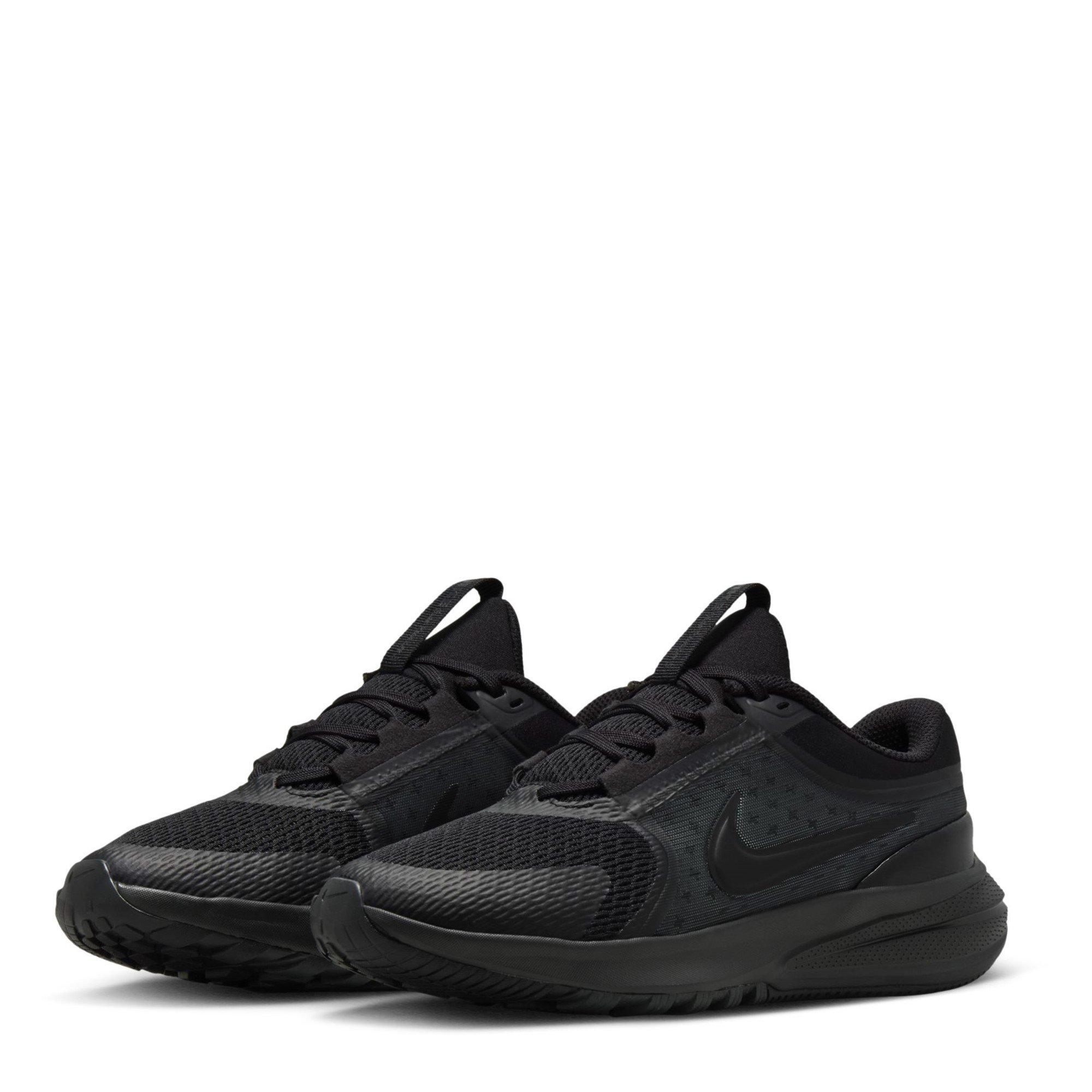 Blk/Anthracite - Nike - Nike Star Runner 5 Junior Running Shoes - 4