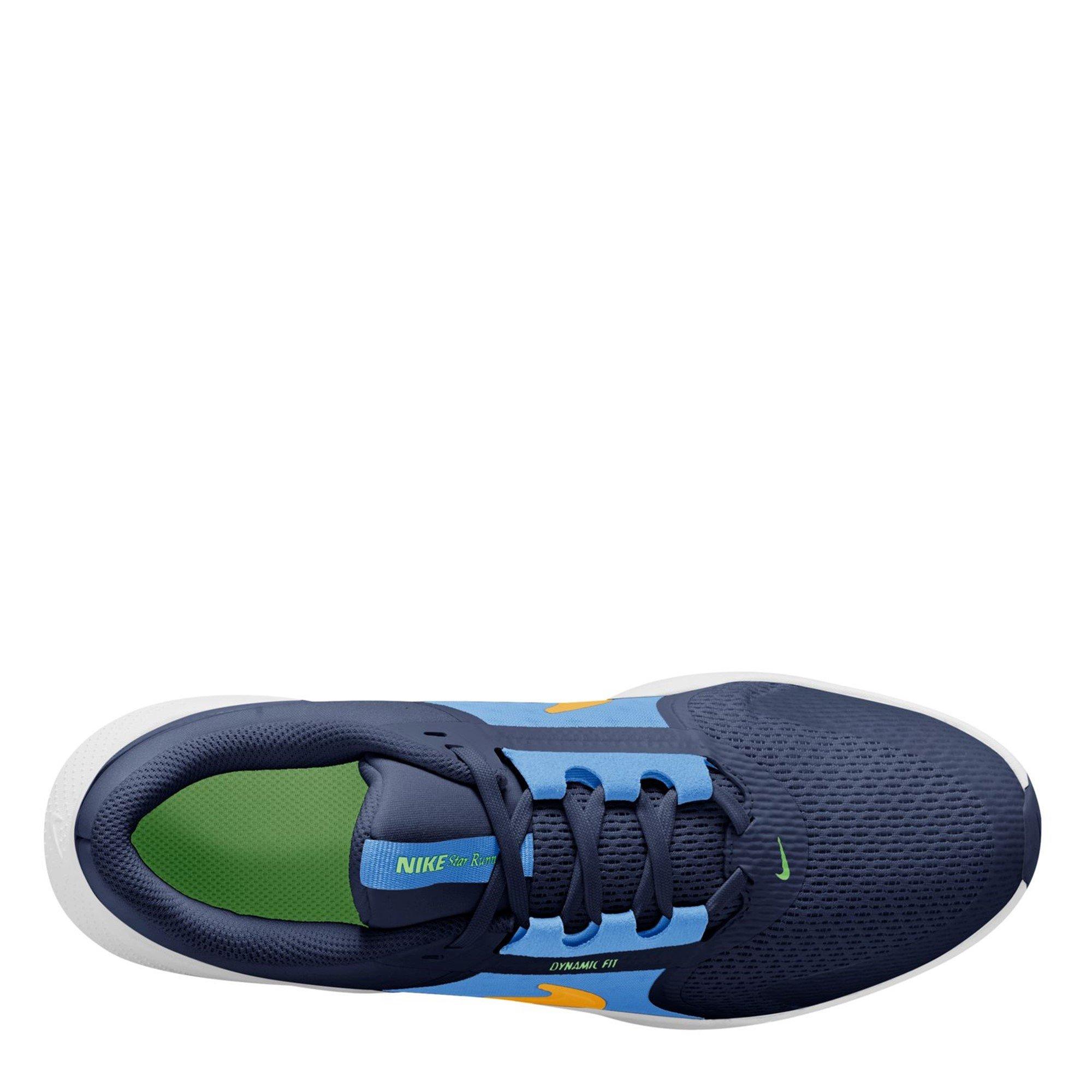 Mid Navy/Orange - Nike - Star Runner 5 Junior Running Shoes - 9