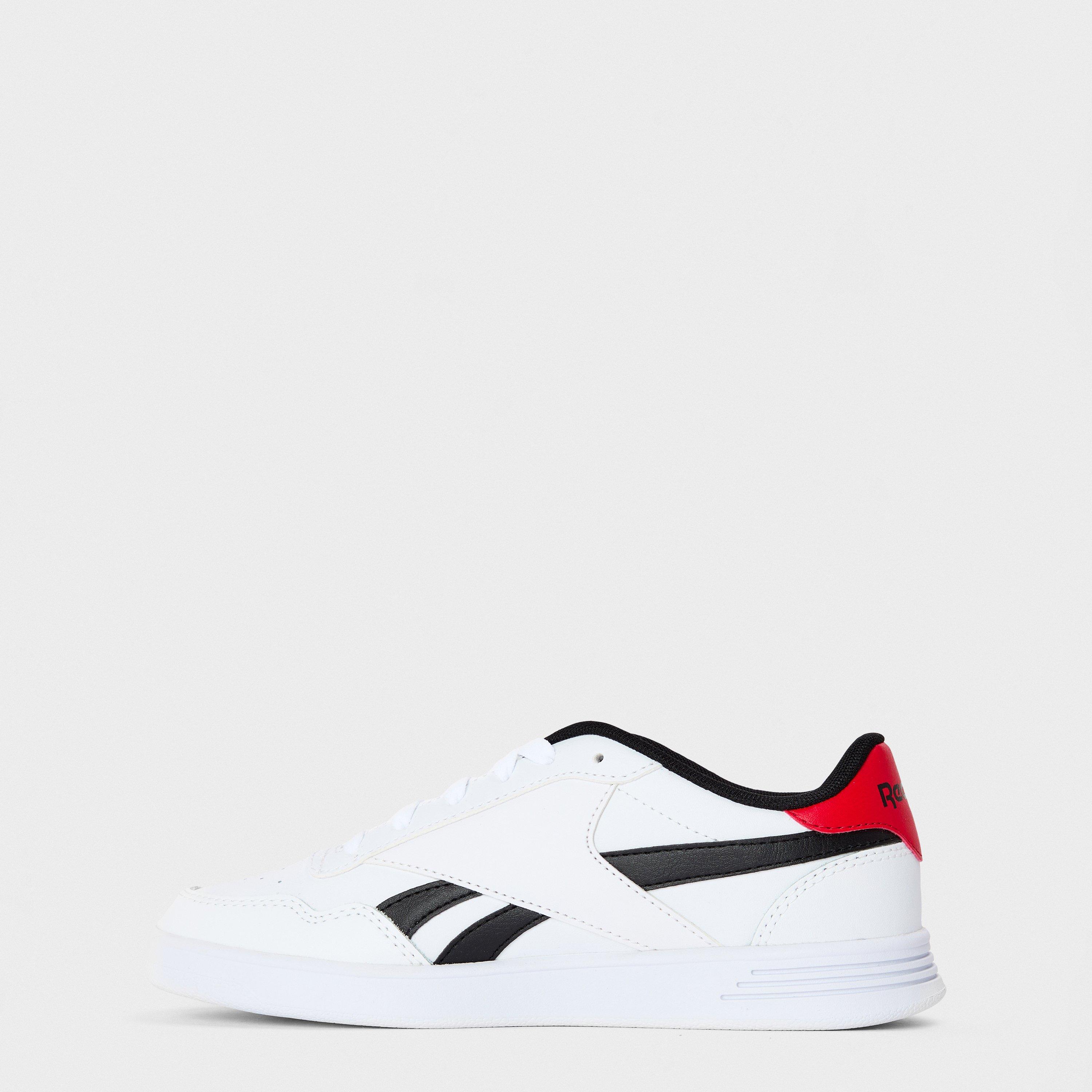 White/Black/Vec - Reebok - Kids' Court Advance Runner - 2