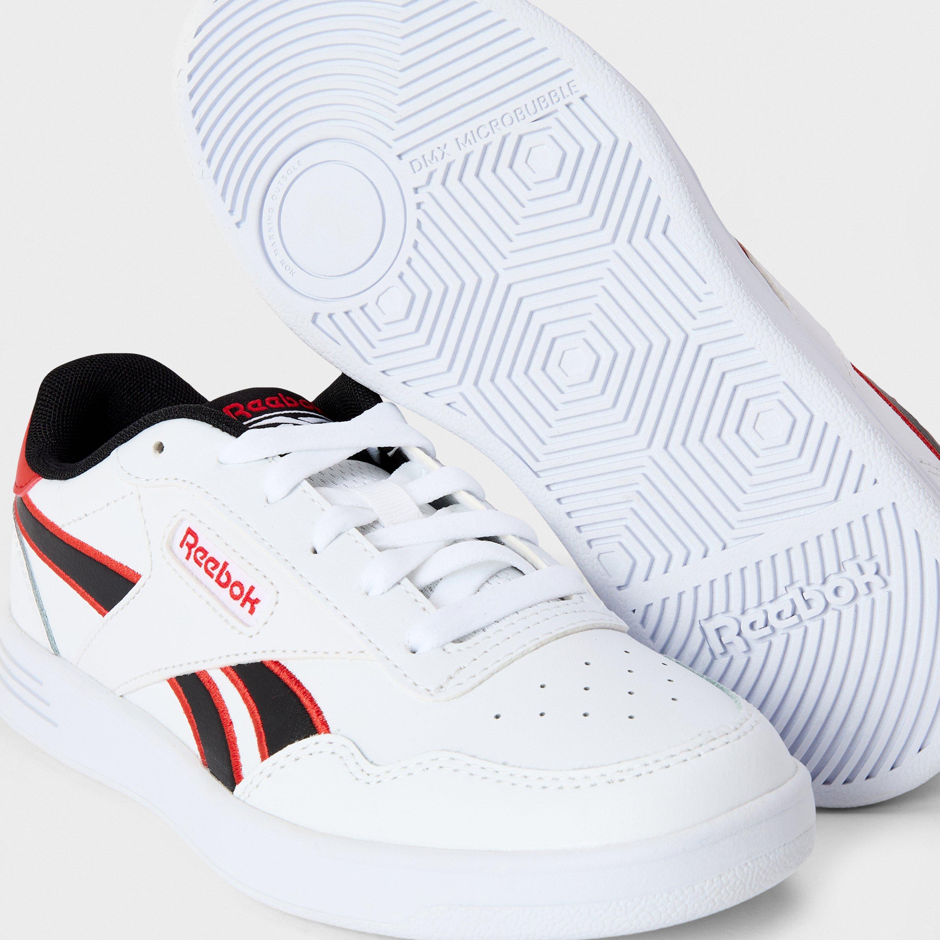 White/Black/Vec - Reebok - Kids' Court Advance Runner - 3