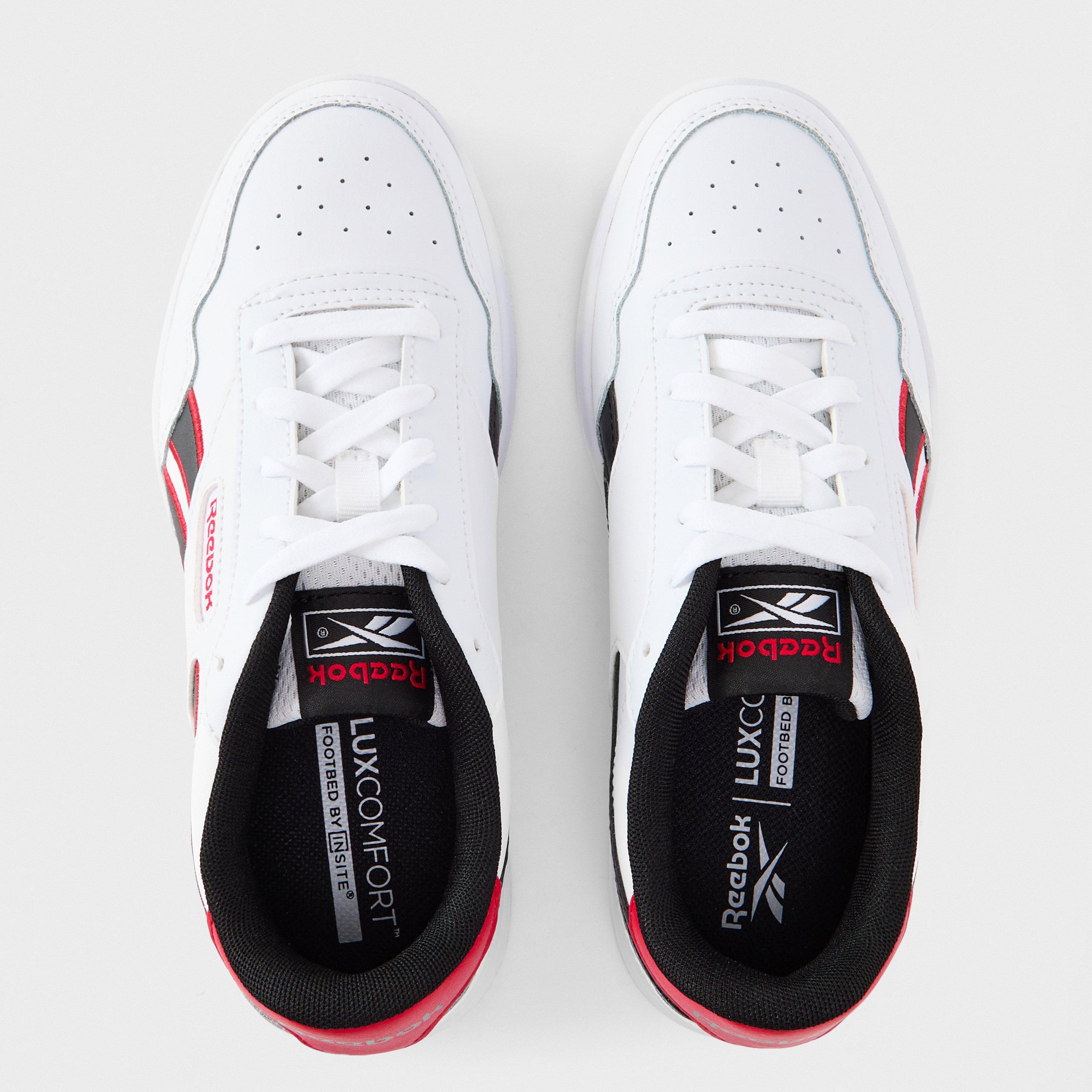 White/Black/Vec - Reebok - Kids' Court Advance Runner - 4