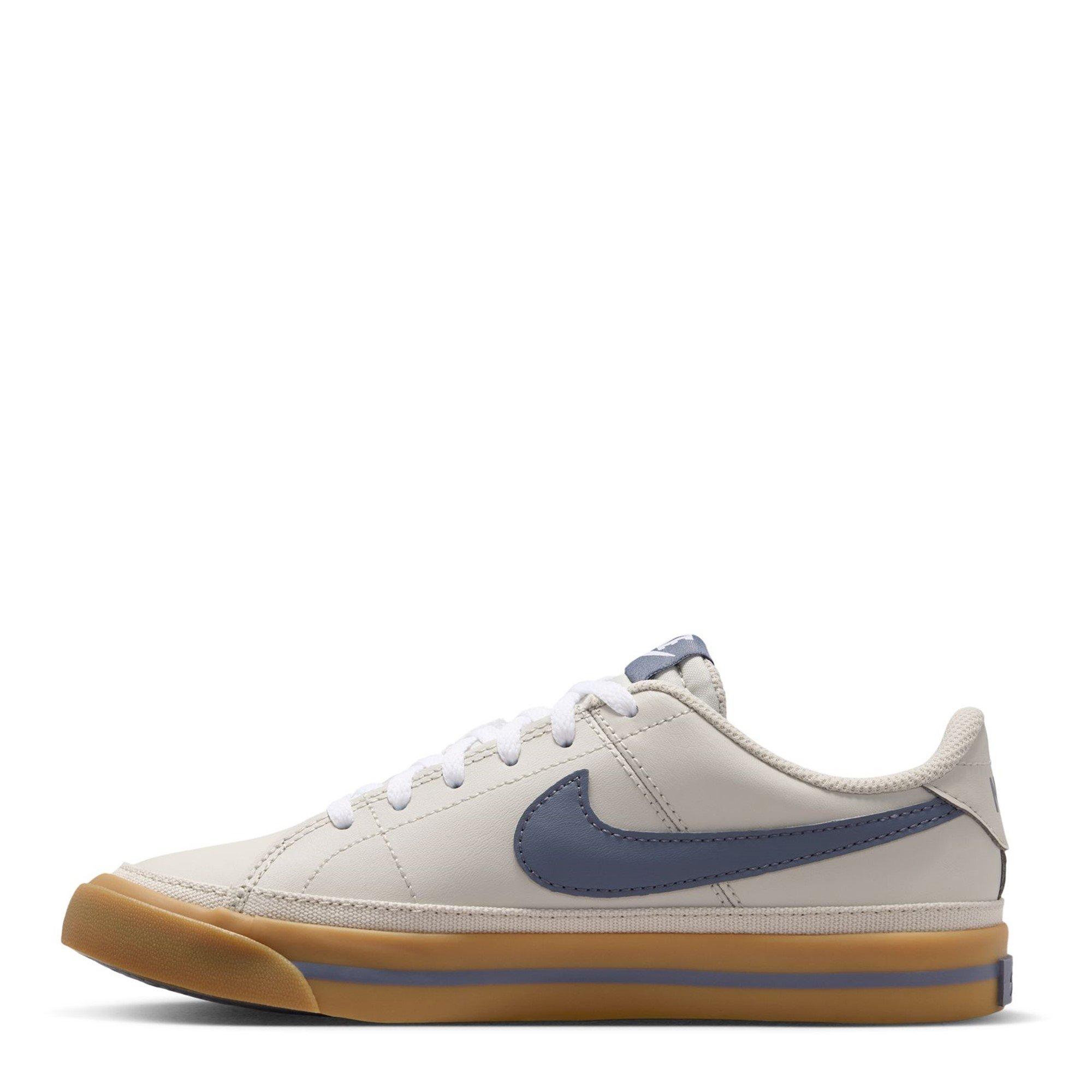 Bone/Carbon/Brn - Nike - Court Legacy Childrens Sneakers - 2