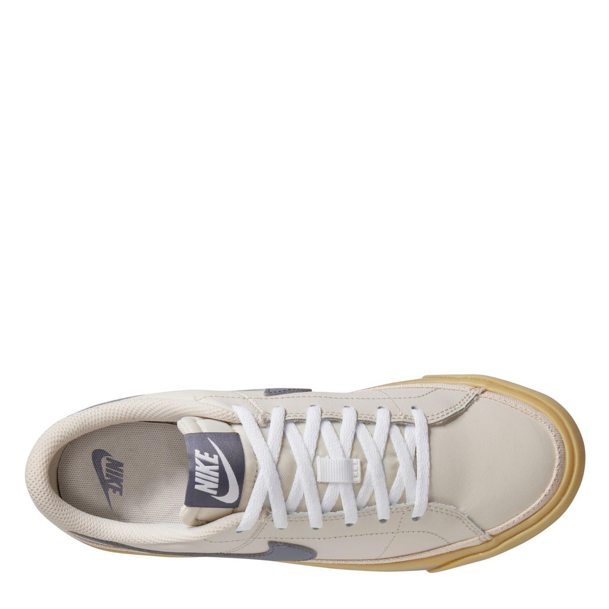 Bone/Carbon/Brn - Nike - Court Legacy Childrens Sneakers - 9