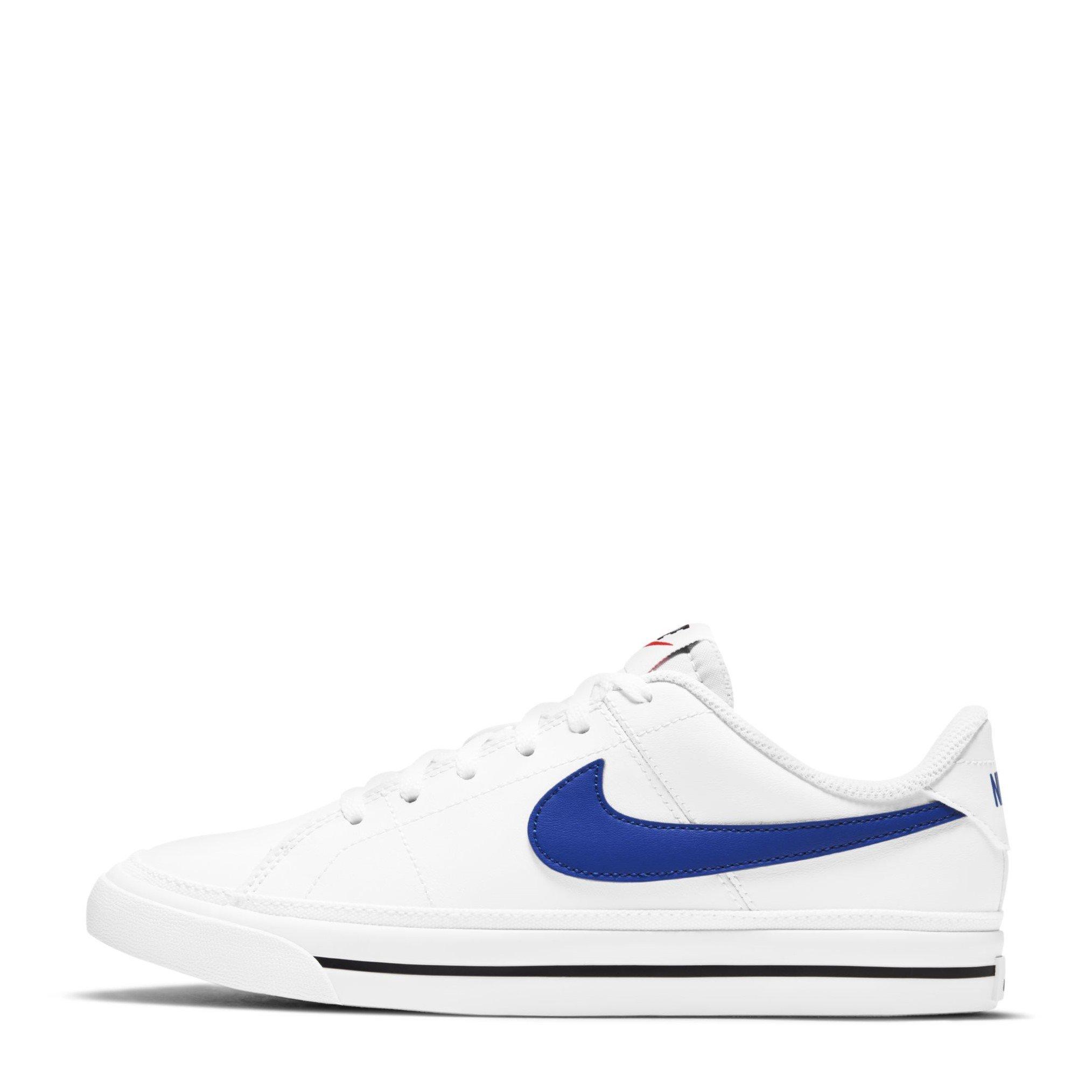 Wht/Royal Blk - Nike - Court Legacy Childrens Shoes - 2