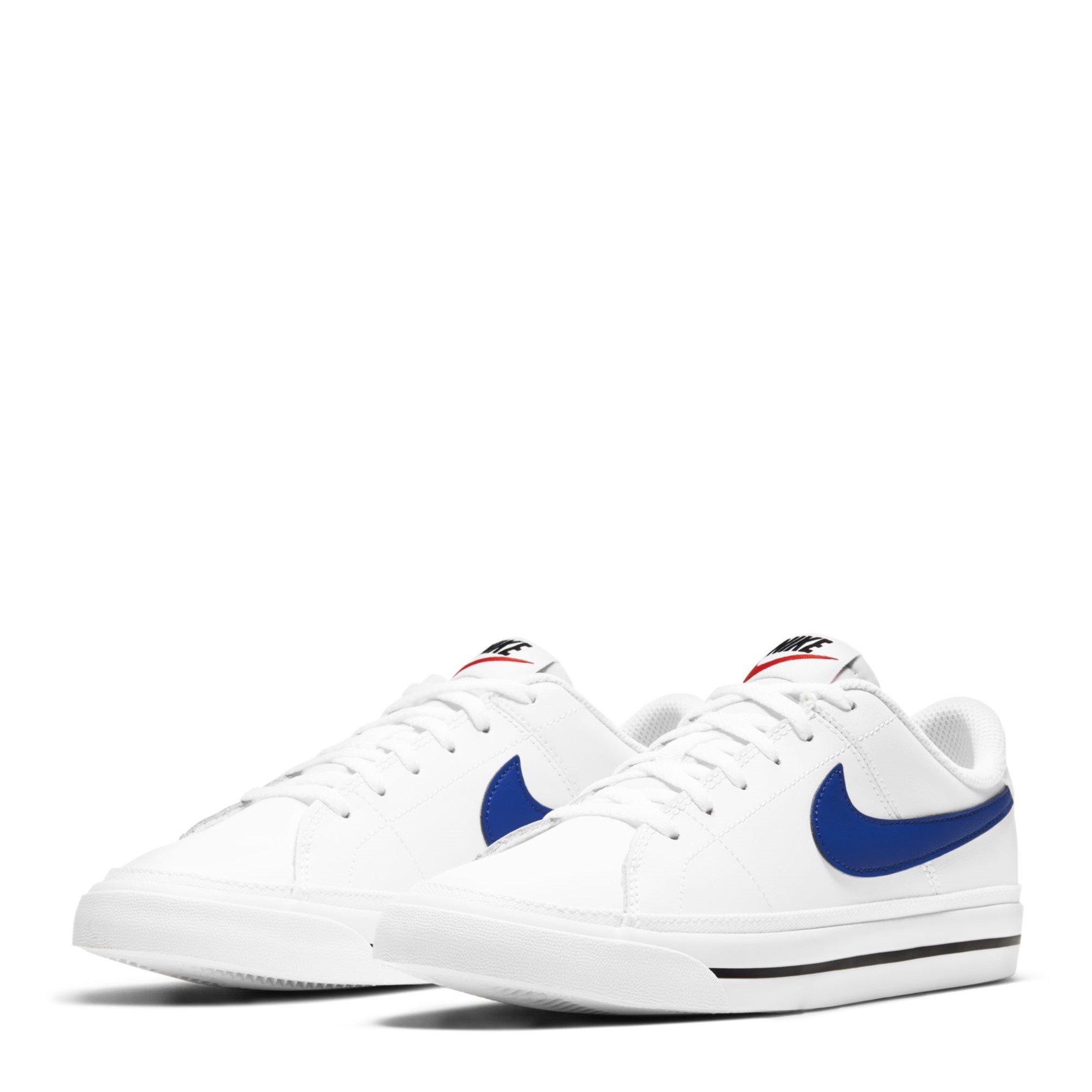 Wht/Royal Blk - Nike - Court Legacy Childrens Shoes - 4