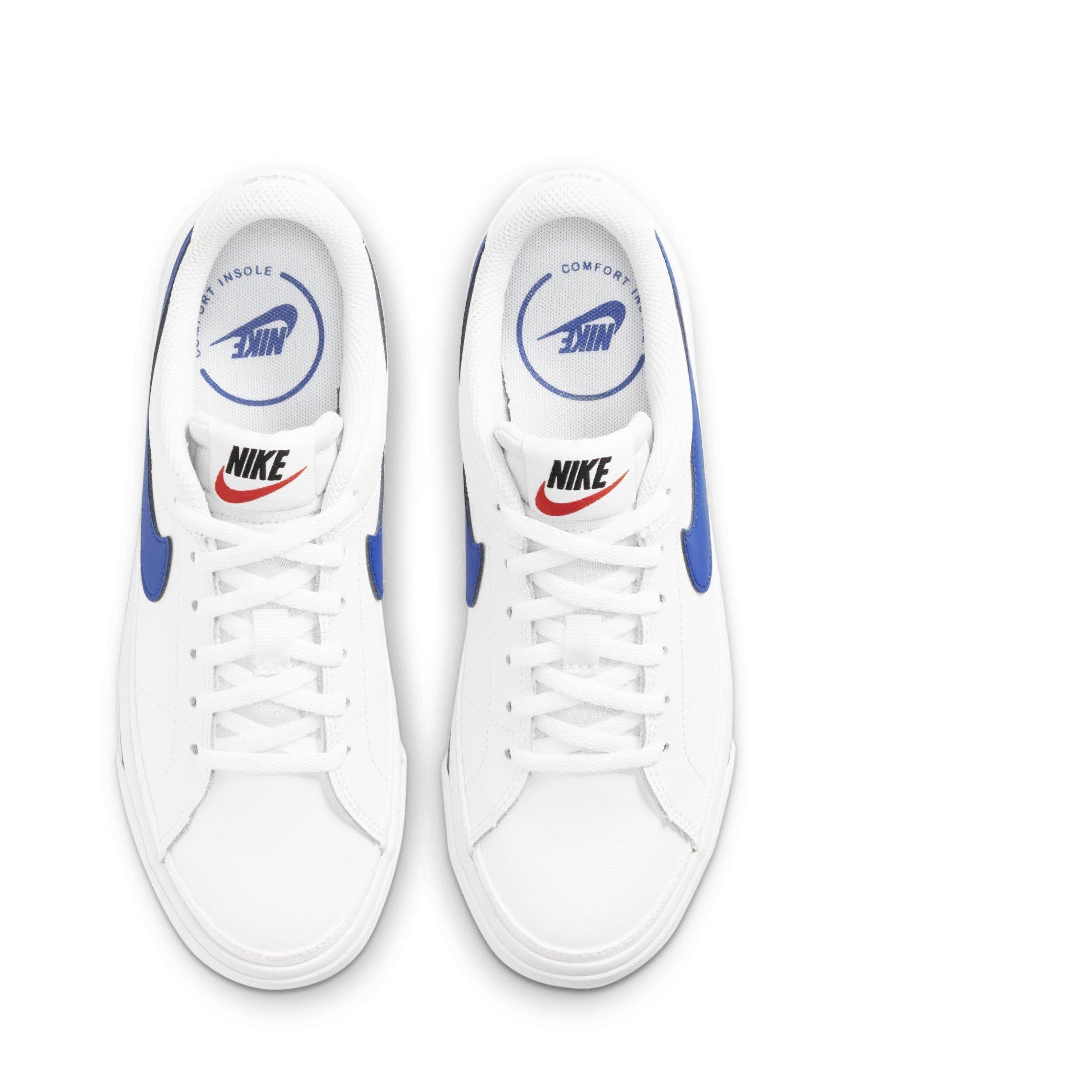 Wht/Royal Blk - Nike - Court Legacy Childrens Shoes - 5