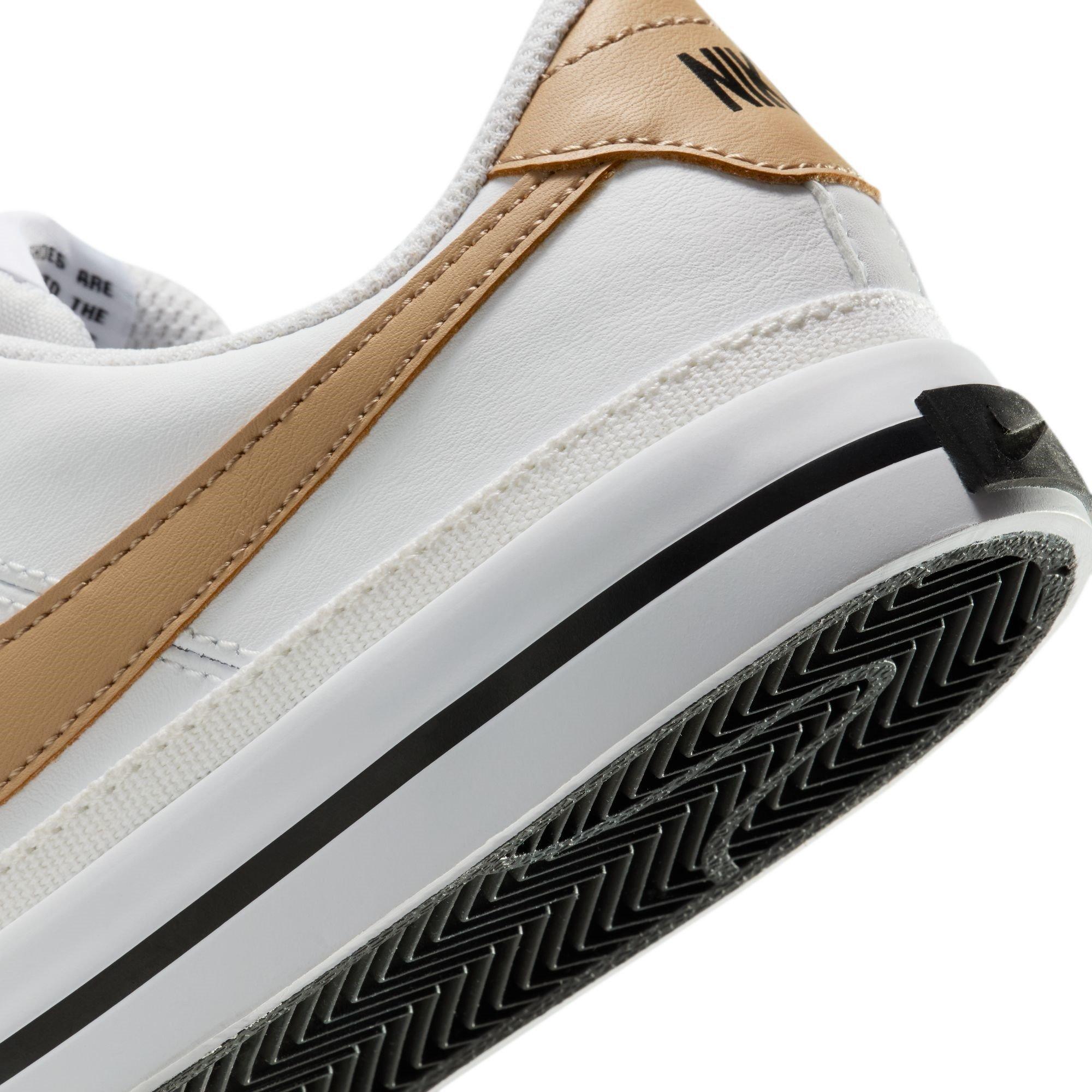 Wht/Hemp-Black - Nike - Nike Court Legacy Childrens Shoes - 8