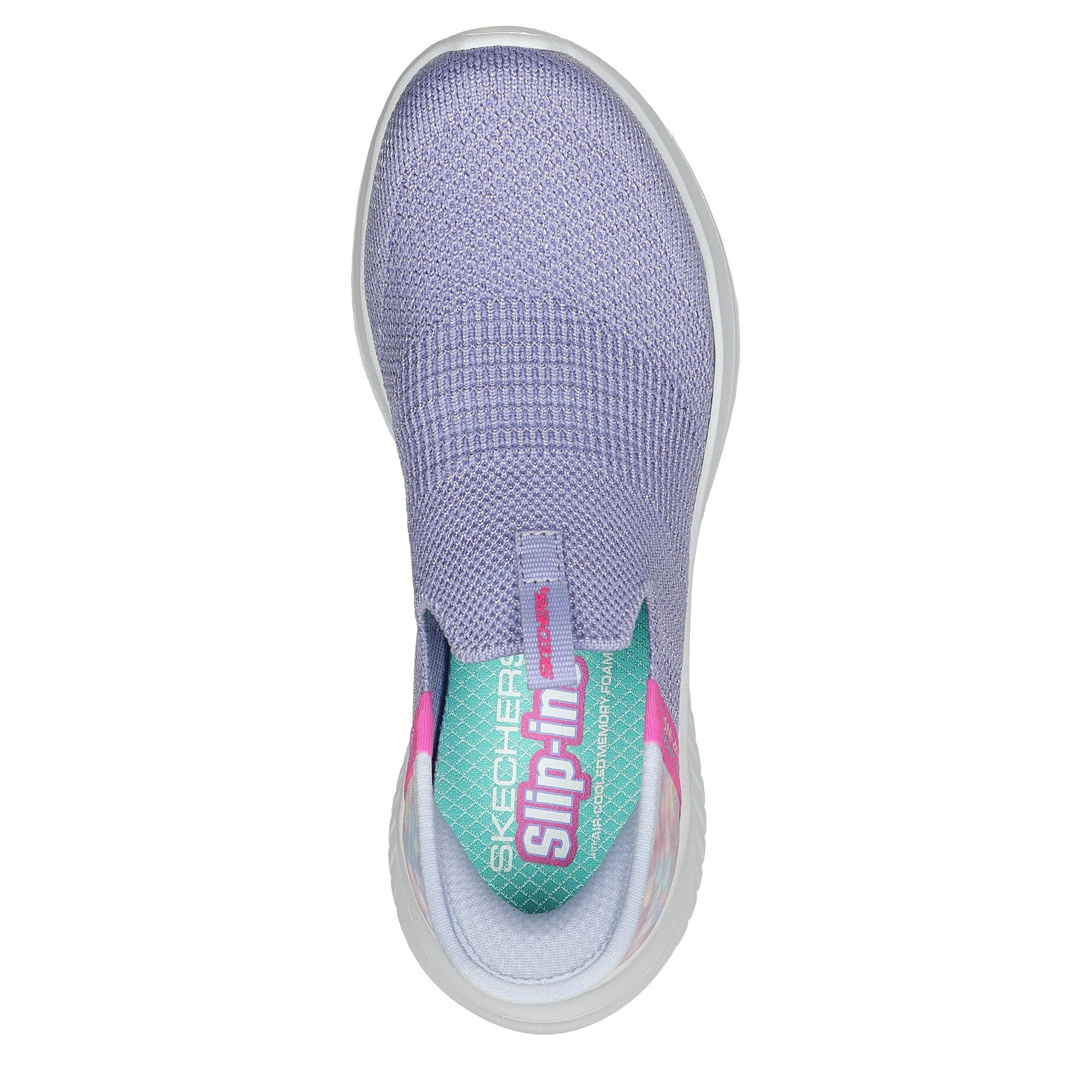 Lav/Multi - Skechers - Stretch Fit Printed Heel Slip On W Runners Unisex Kids - 5