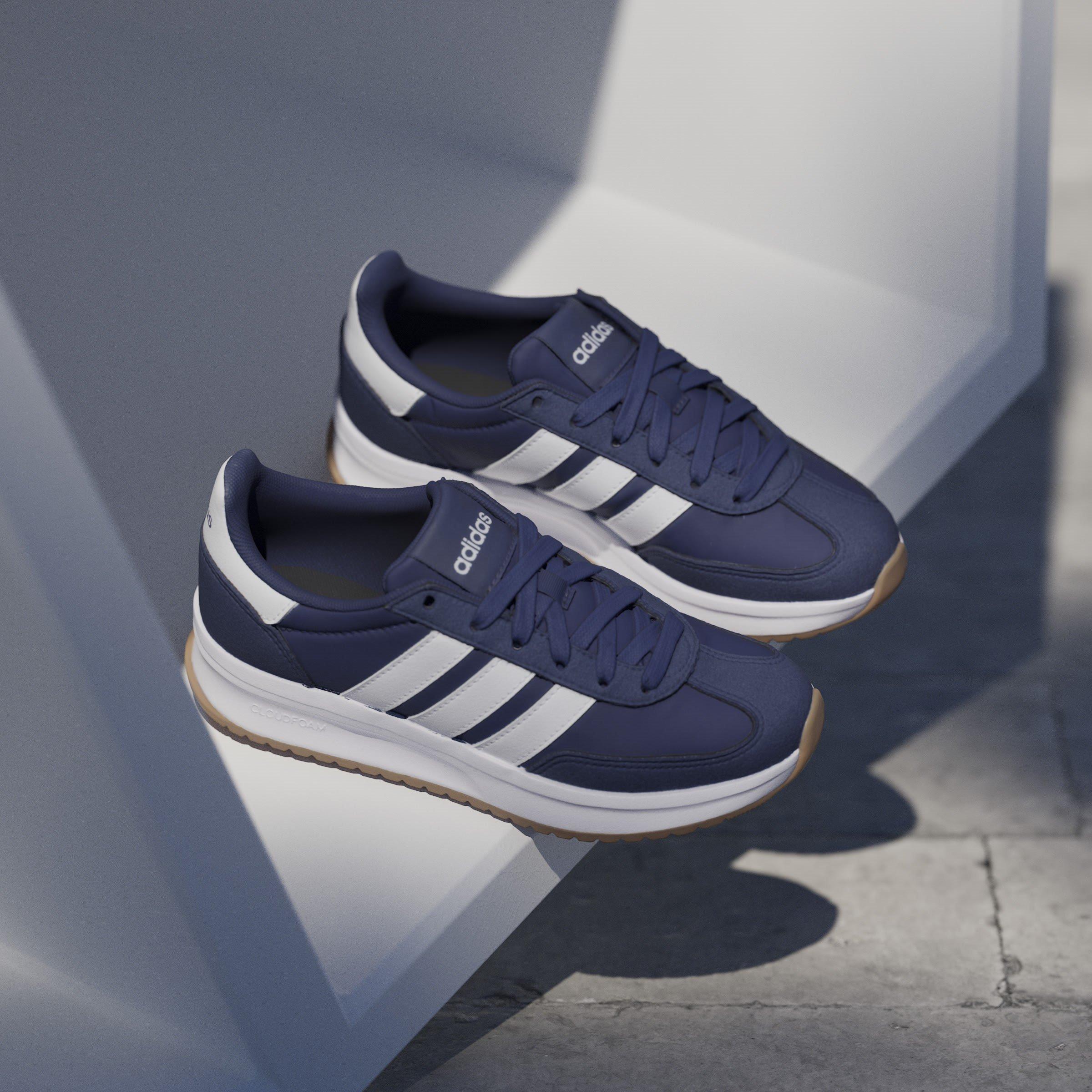 Blue/White - adidas - Run 70s 2.0 Shoes Juniors - 13