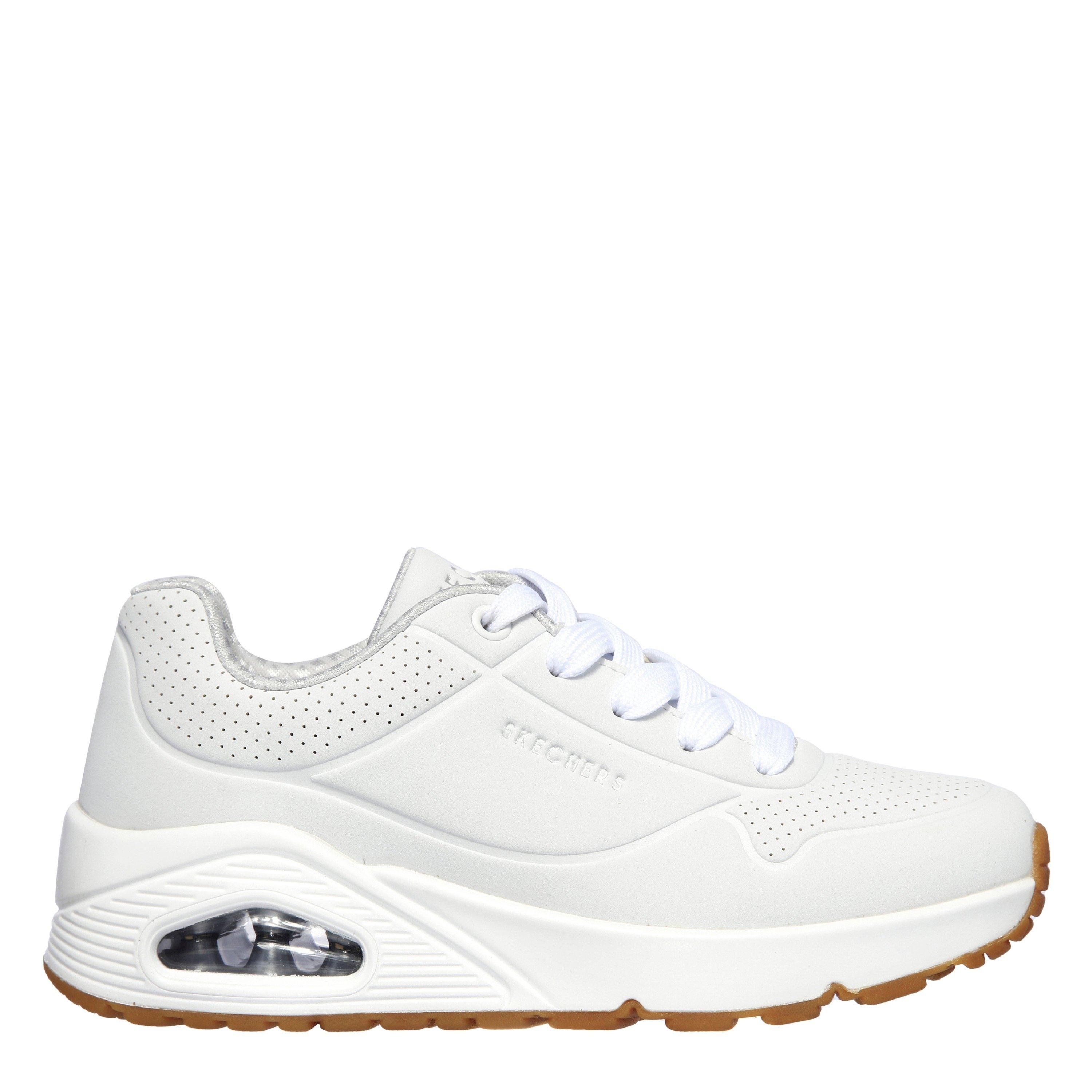 Branco - Skechers - Uno Stand On Air Trainers Junior - 1