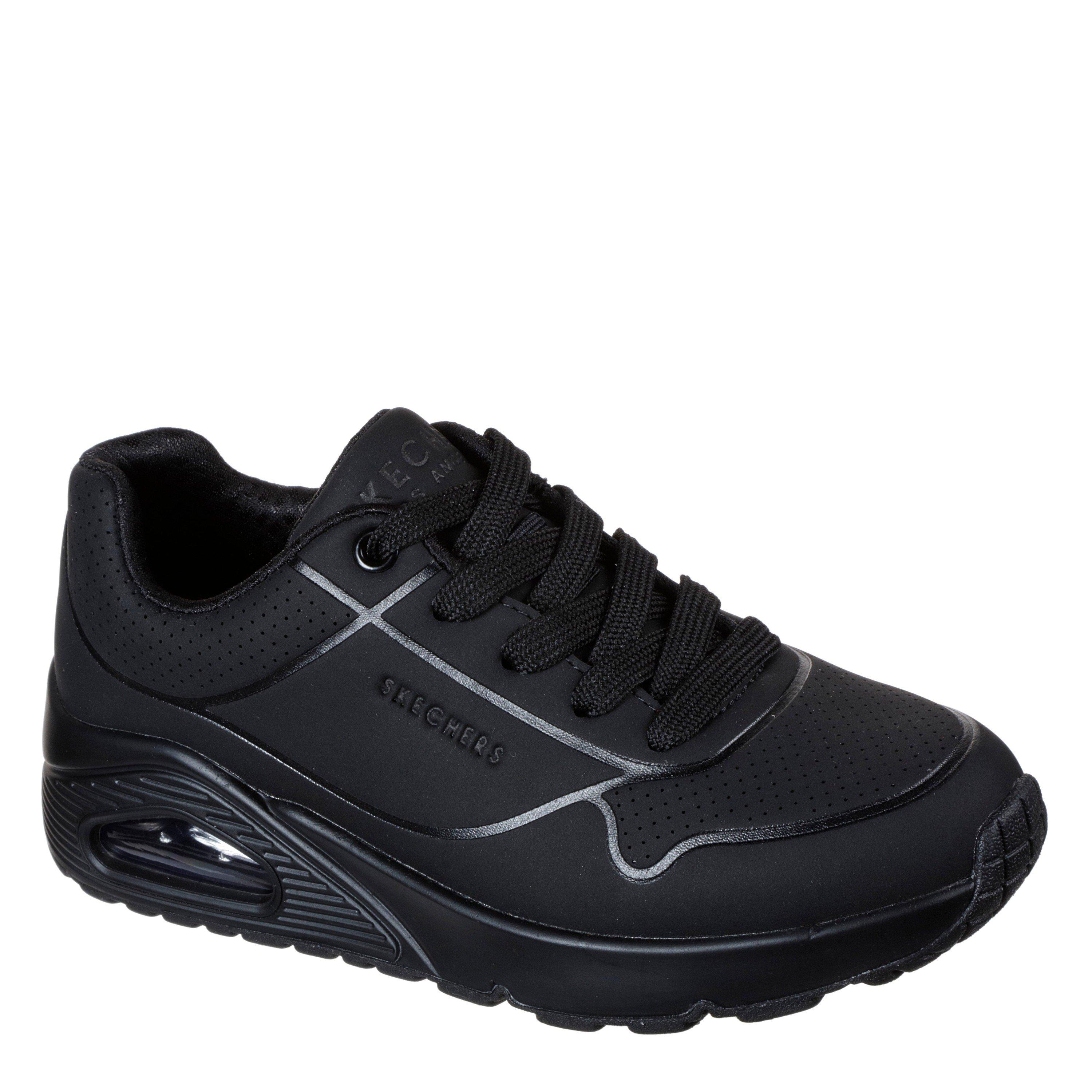 Black - Skechers - Uno Stand On Air Trainers Junior - 3