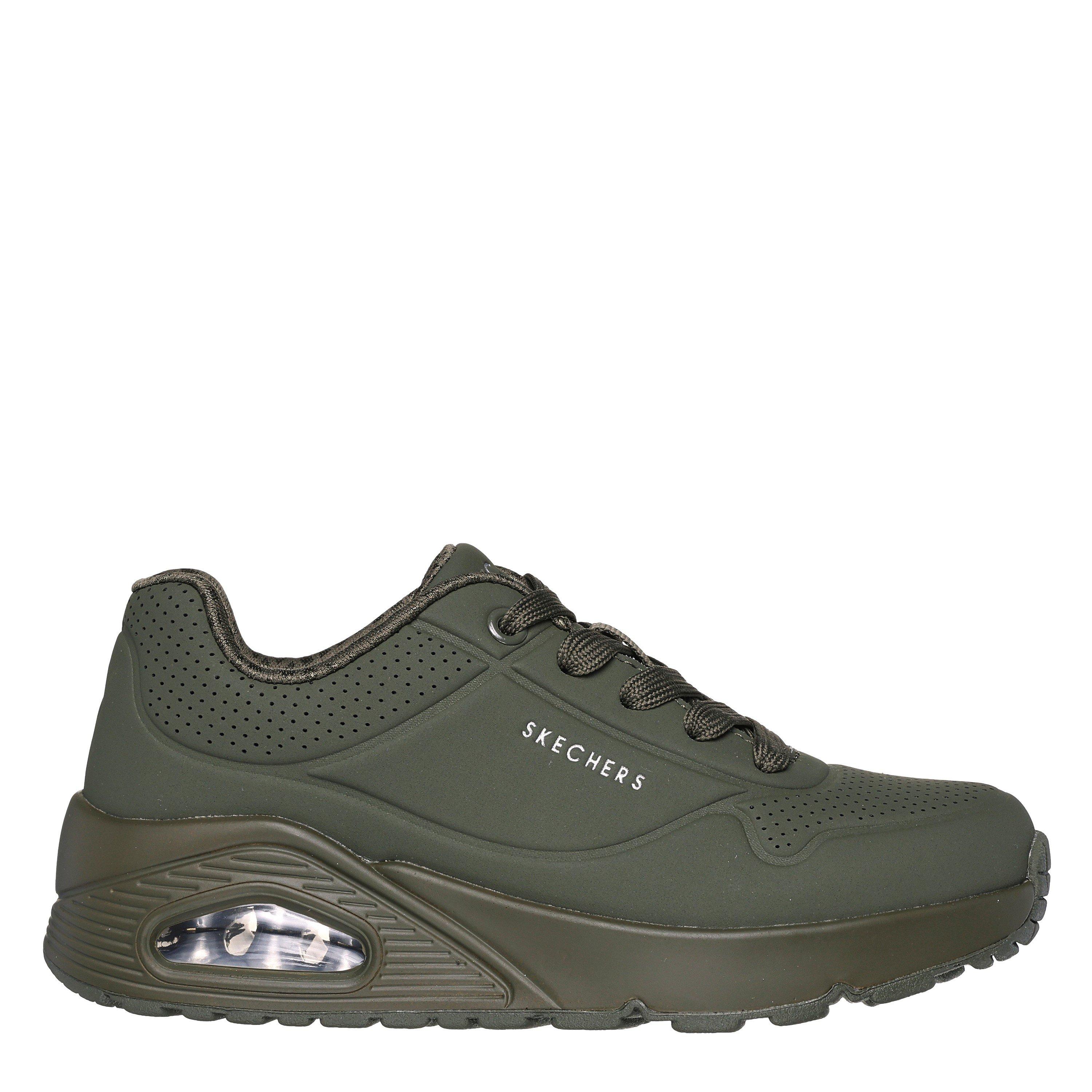 Skechers Boys Uno Stand On Air Trainers Junior - Olive - 3 (36)