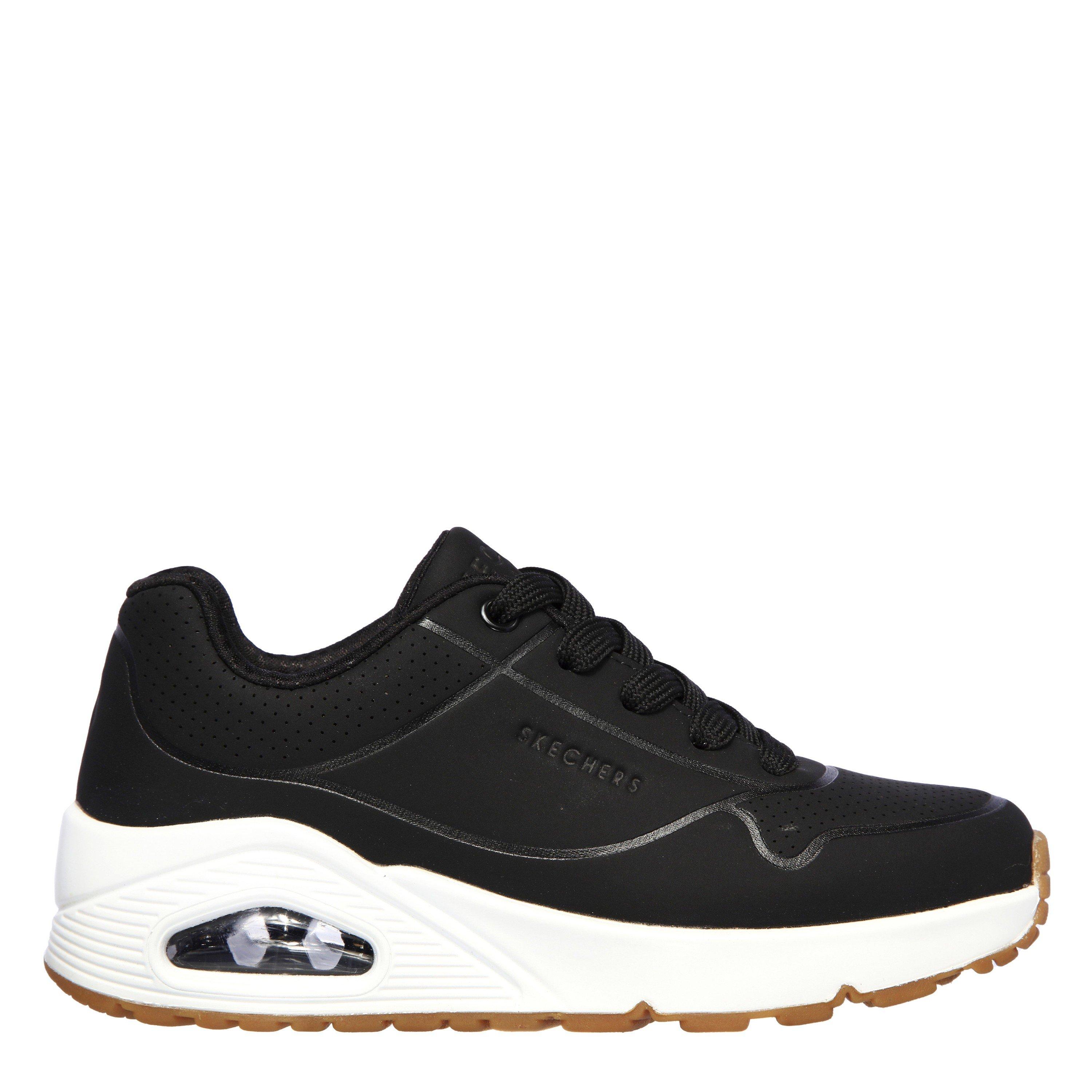 Skechers Black/White Uno Stand On Air Trainers Junior - C13 (32) - Image 4