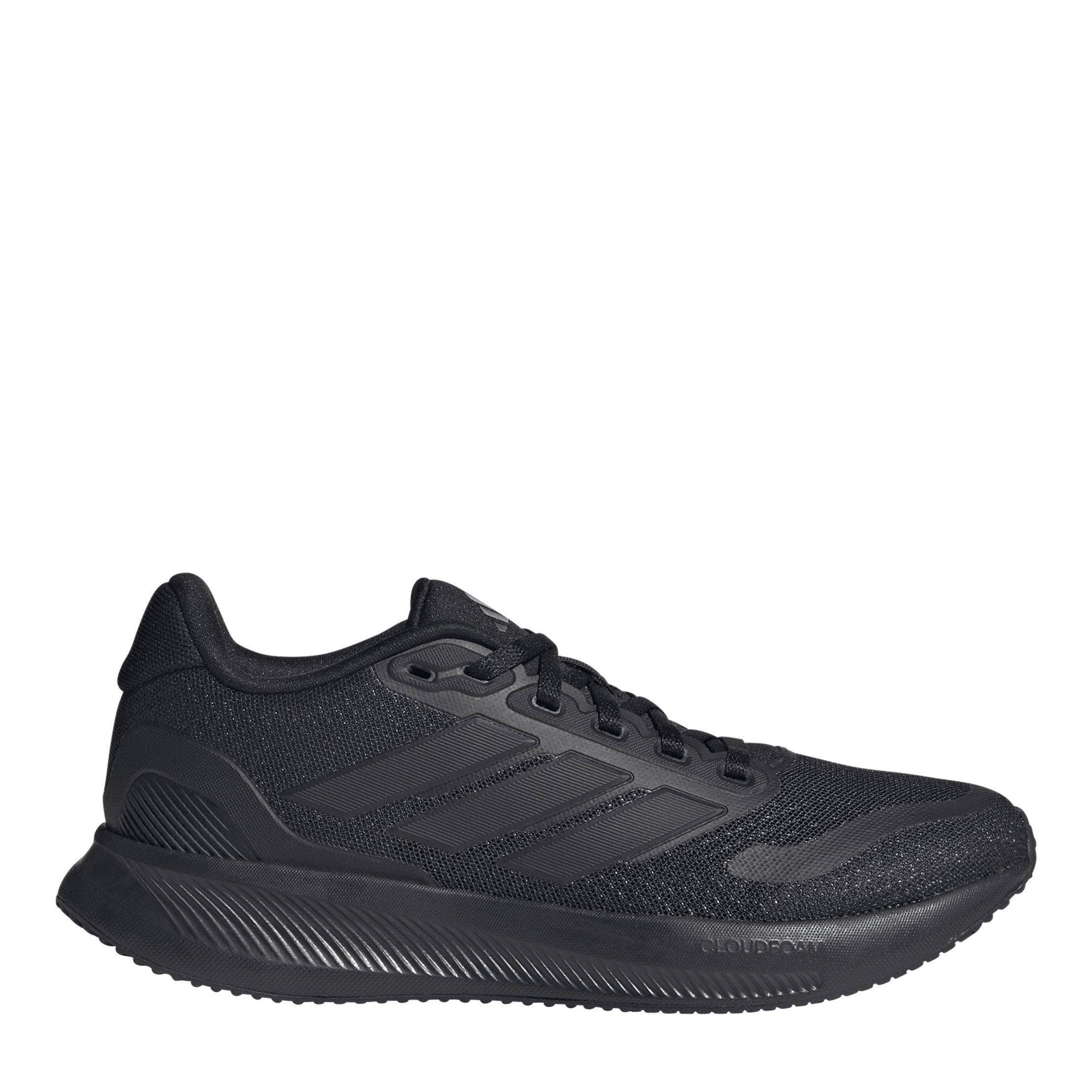 Adidas Boys Runfalcon 5 Juniors Running Shoes - Triple Black - 5.5 (38.7)