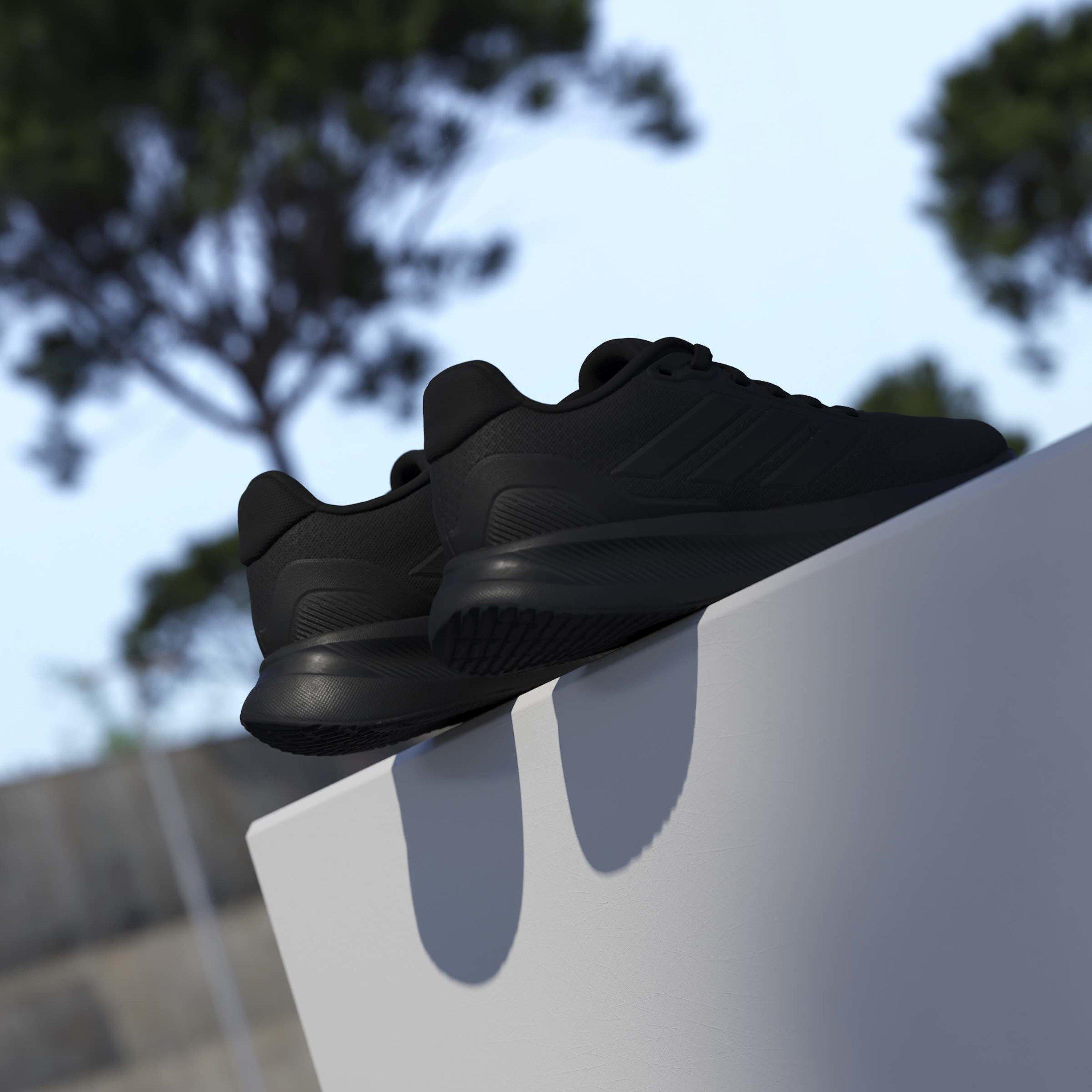 Triple Black - adidas - Runfalcon 5 Juniors Running Shoes - 15