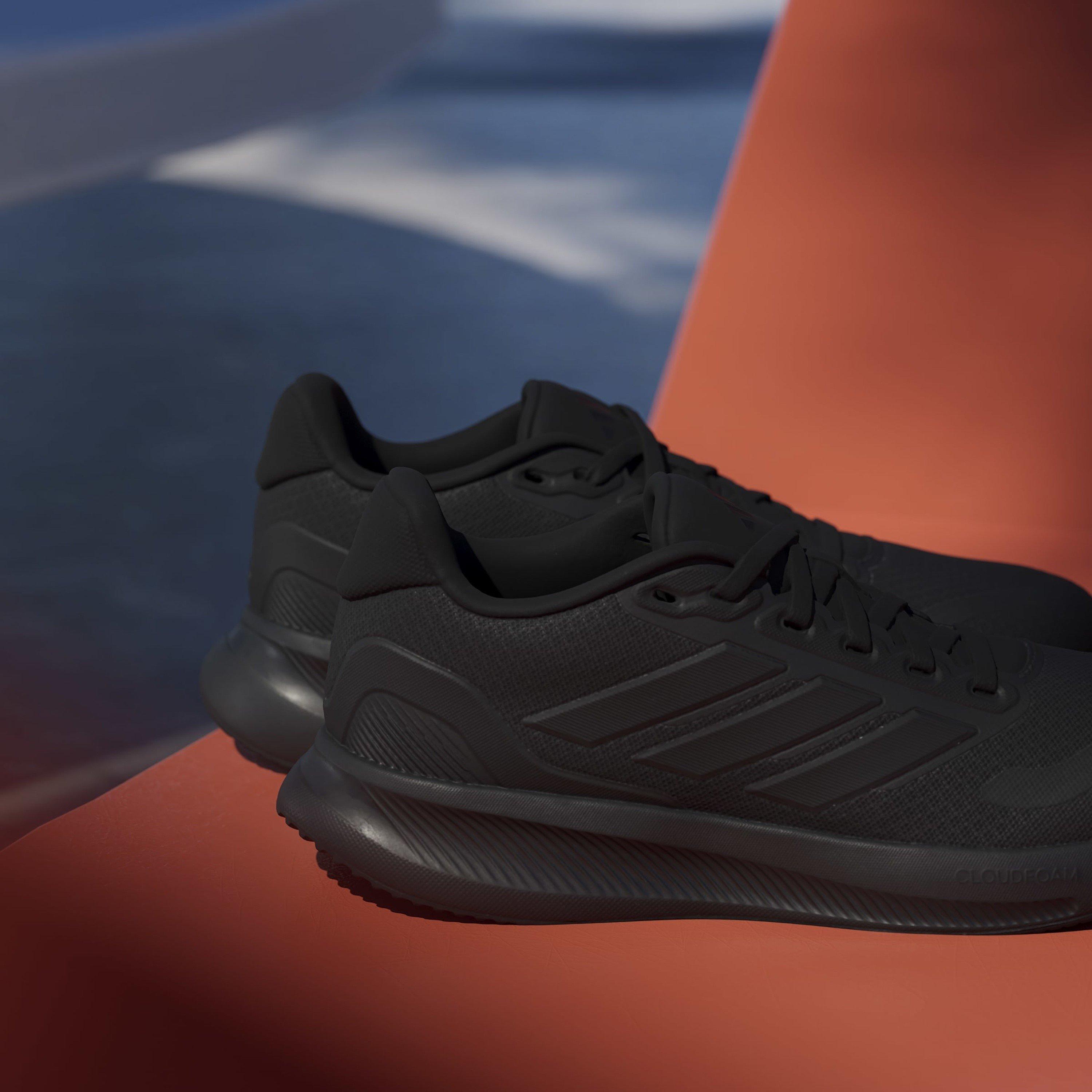 Triple Black - adidas - Runfalcon 5 Juniors Running Shoes - 16