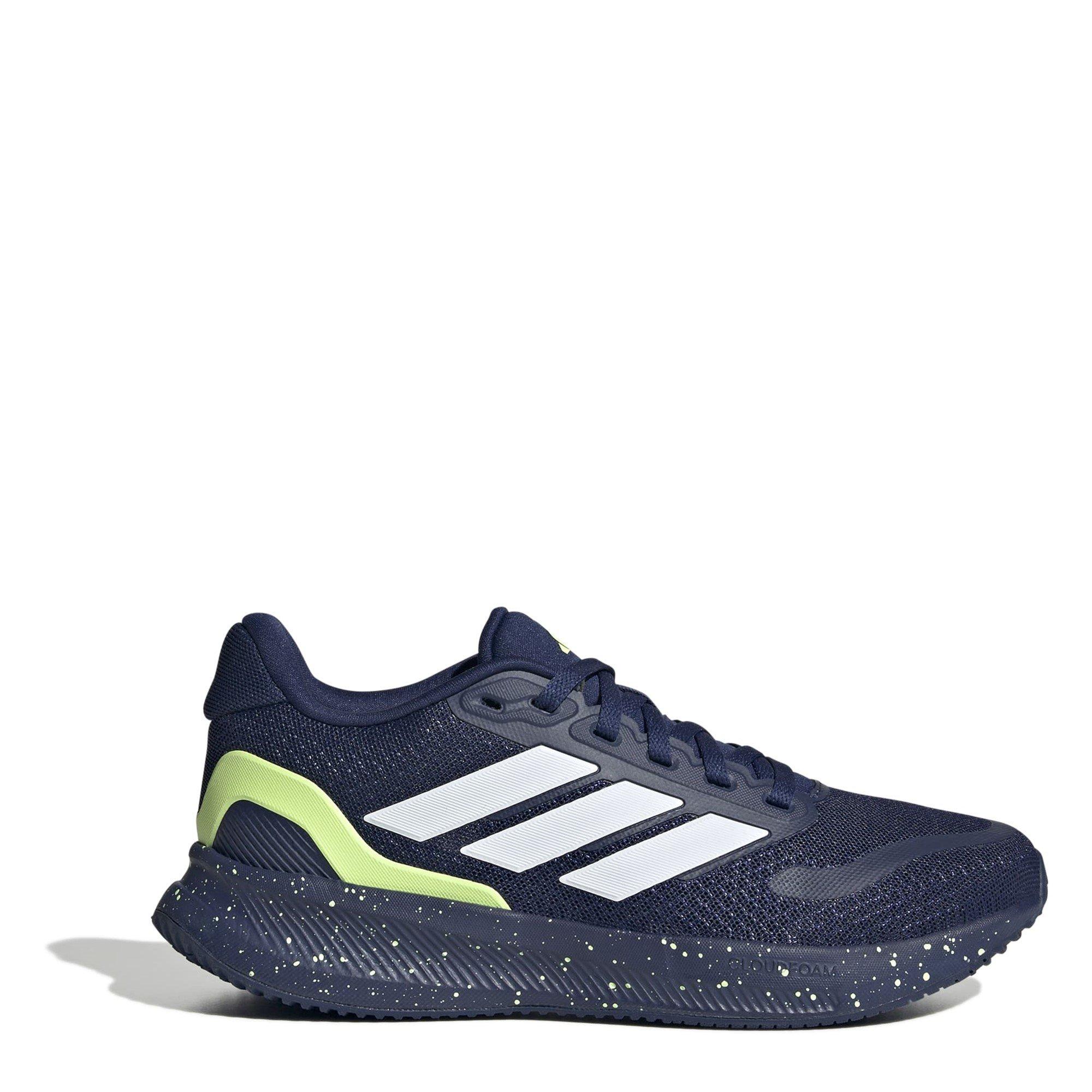 Adidas Boys Runfalcon 5 Juniors Running Shoes - Drkblu/Yell - 5 (38)