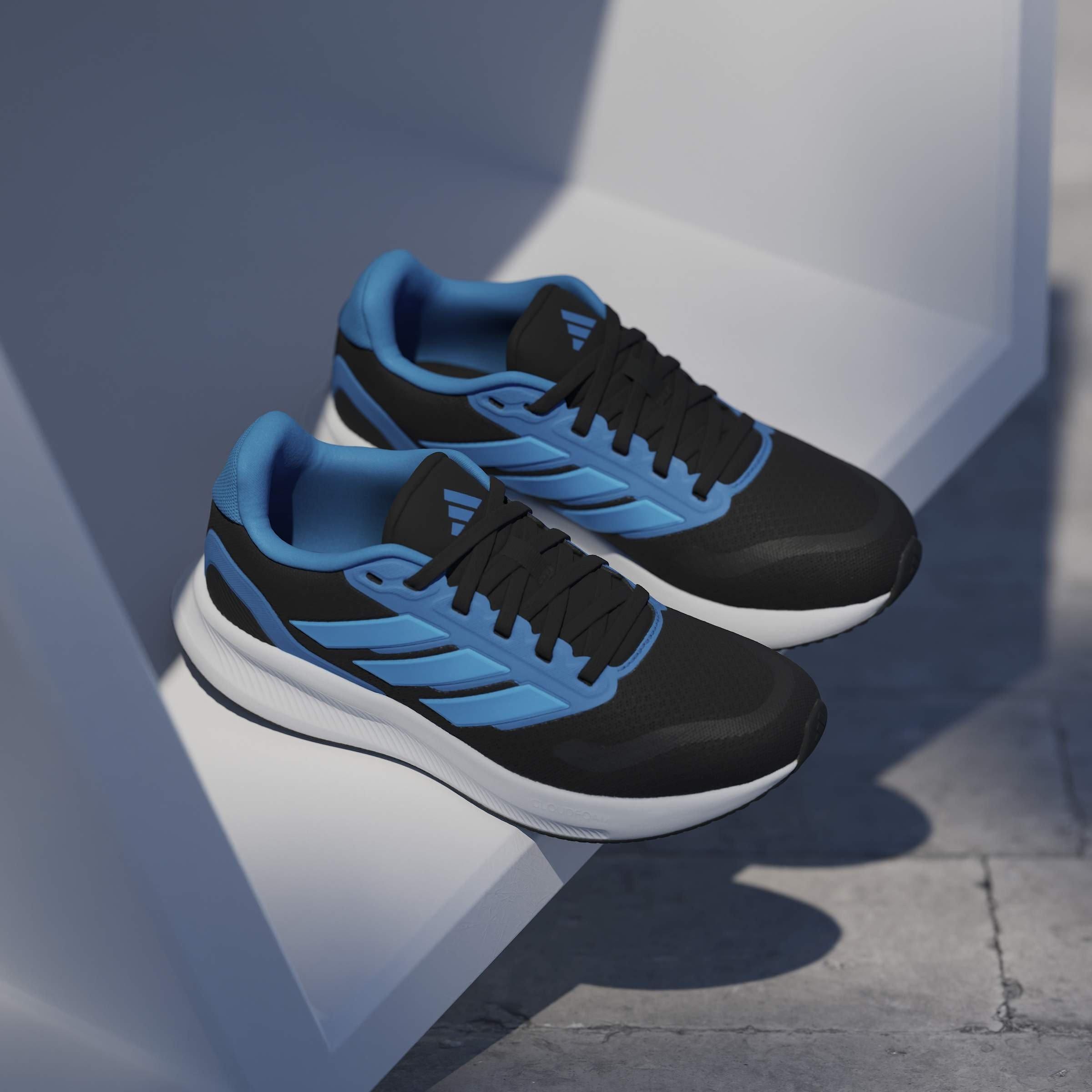 Negro/Azul - adidas - Runfalcon 5 Juniors Running Shoes - 12