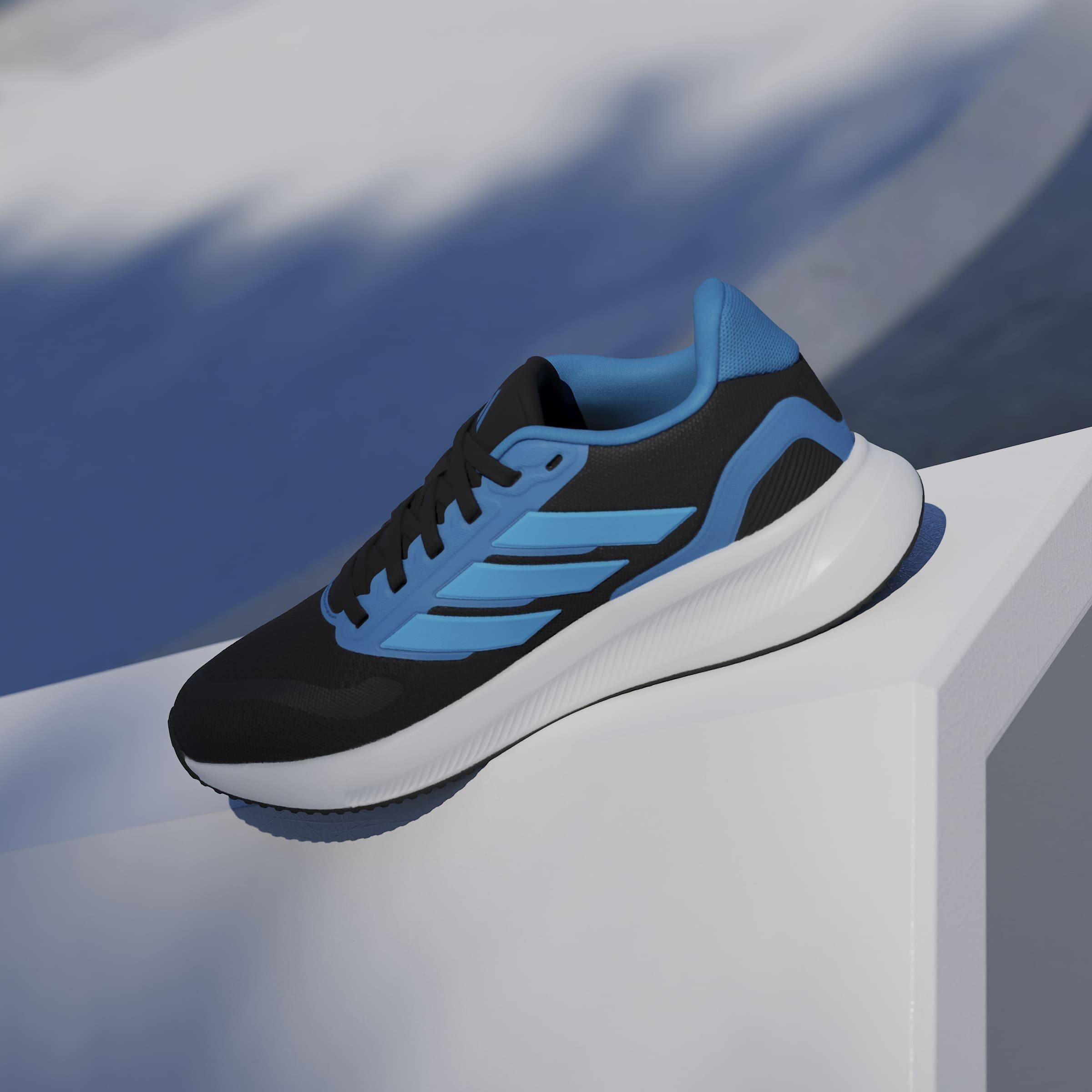 Negro/Azul - adidas - Runfalcon 5 Juniors Running Shoes - 14