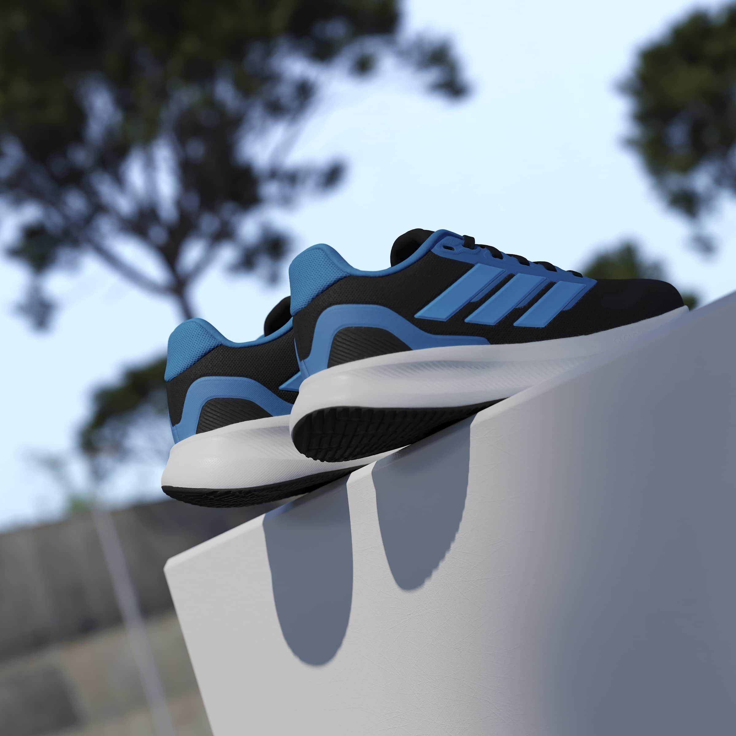 Negro/Azul - adidas - Runfalcon 5 Juniors Running Shoes - 15