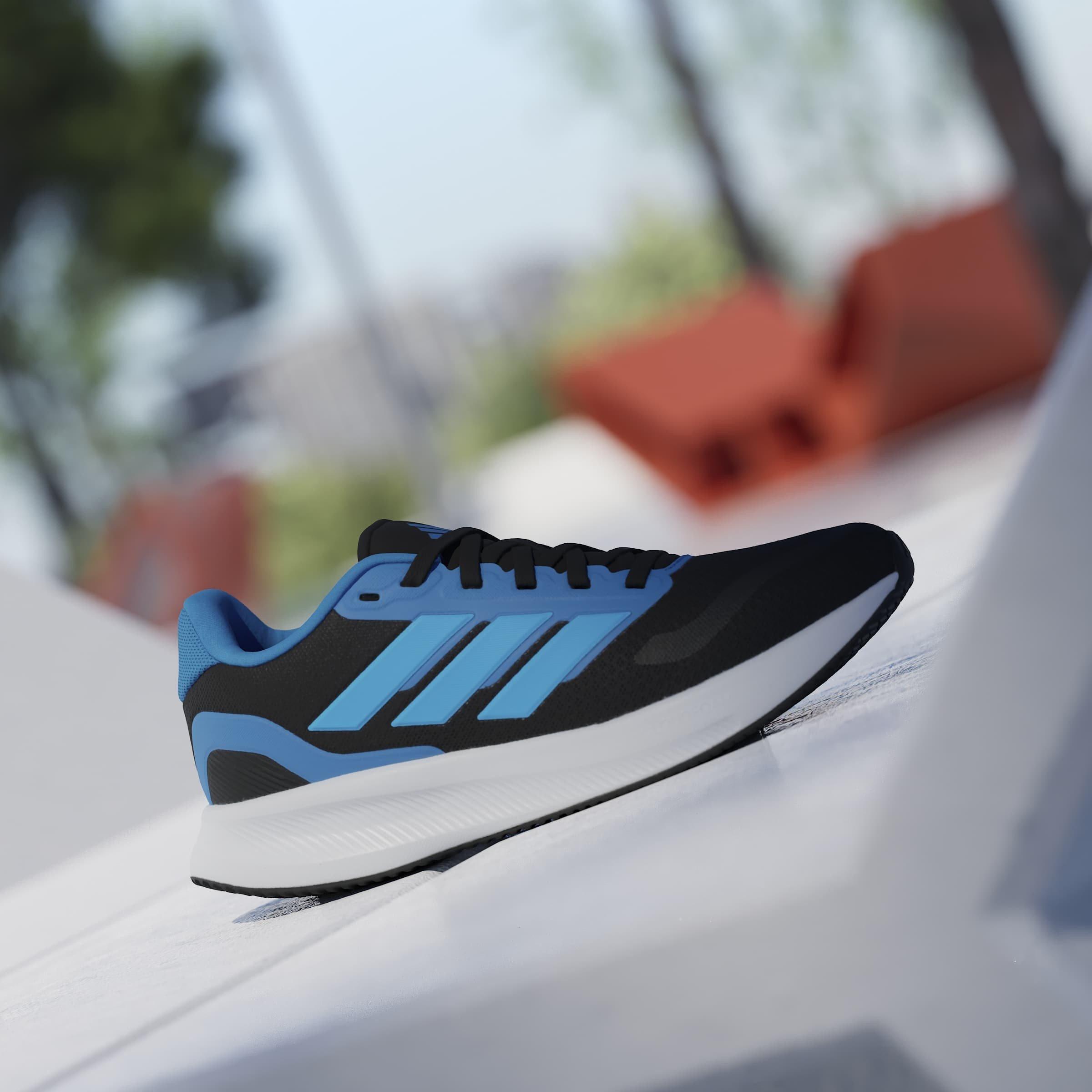 Negro/Azul - adidas - Runfalcon 5 Juniors Running Shoes - 10