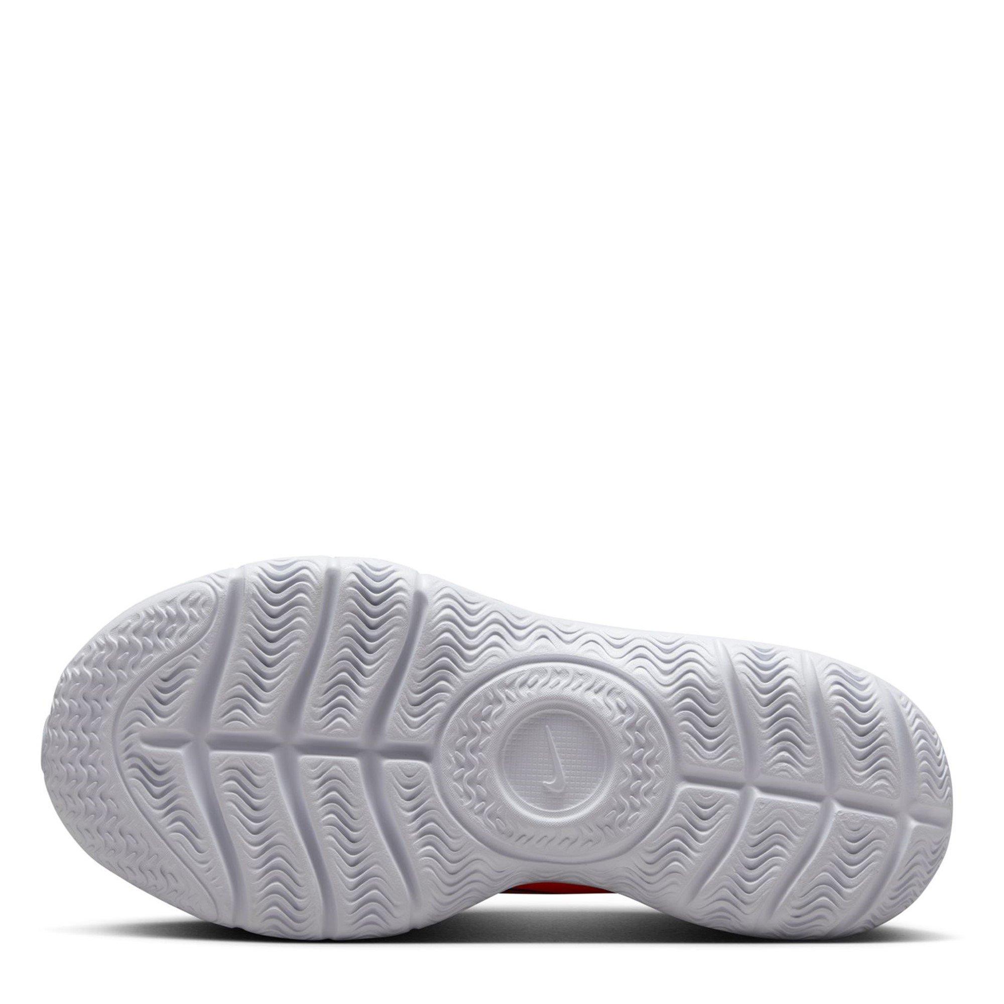 White/Orange - Nike - Flex Runner 3 Big Kids Road Running Shoes - 6