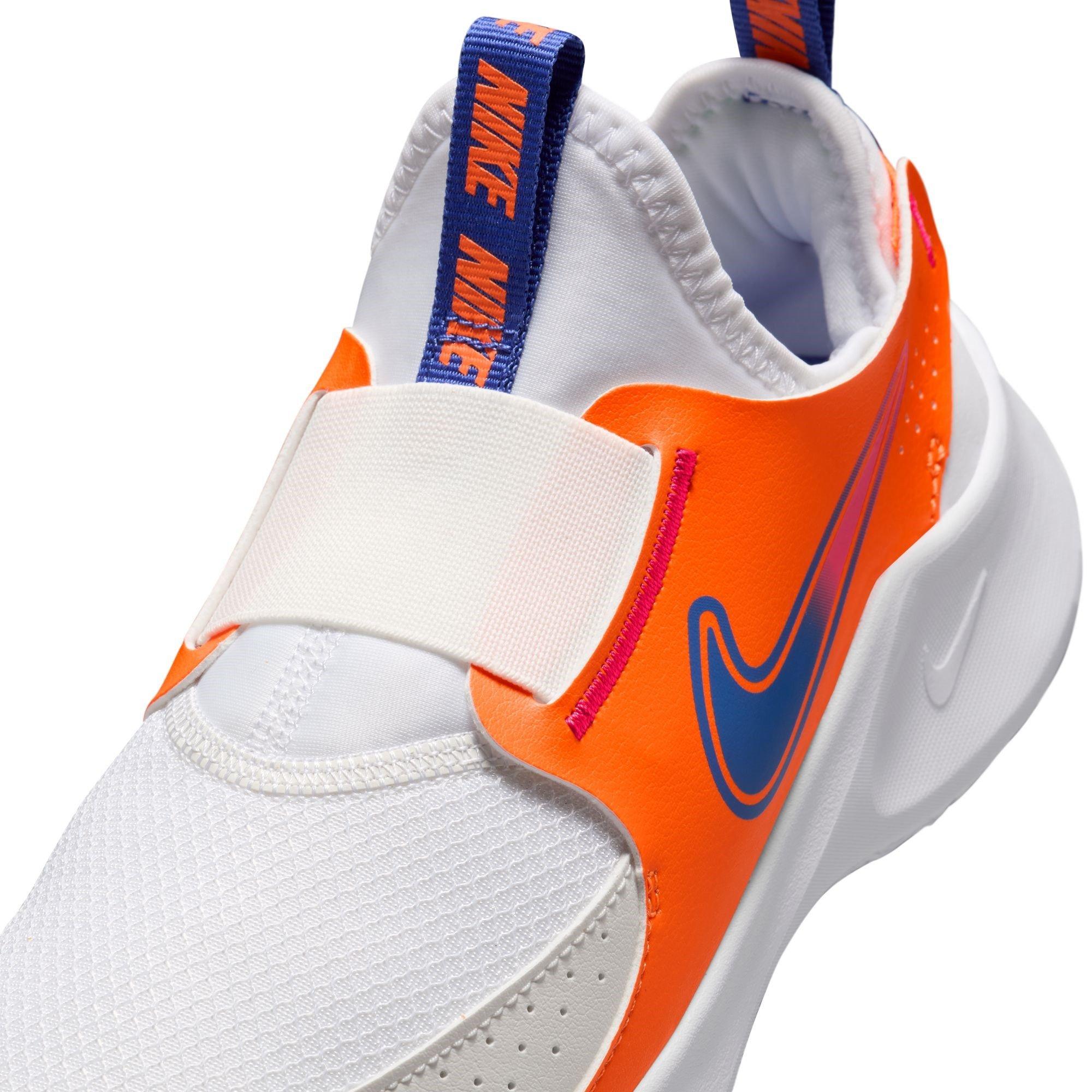 White/Orange - Nike - Flex Runner 3 Big Kids Road Running Shoes - 7